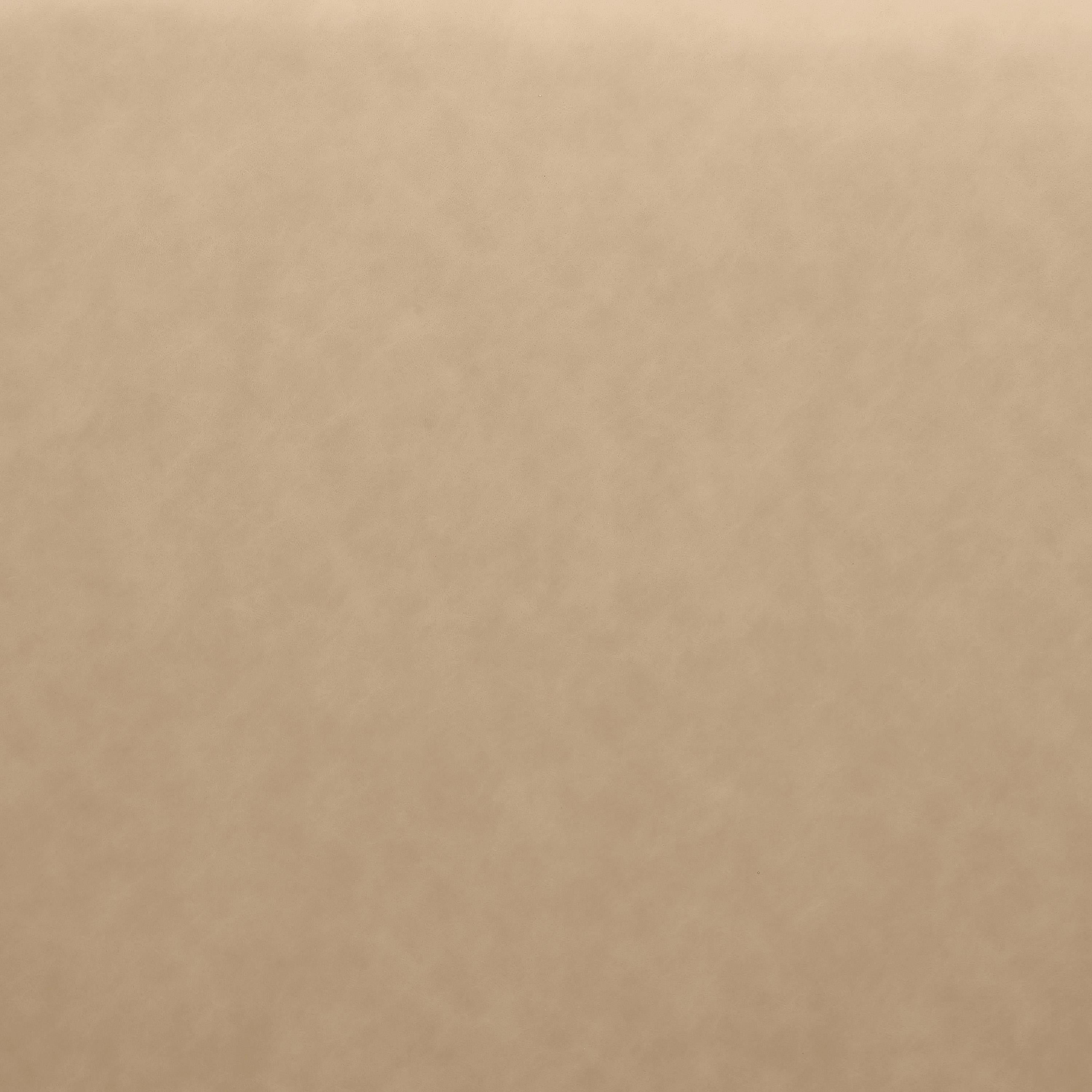 Meridian Cube Tan Vegan Leather Armless Chair