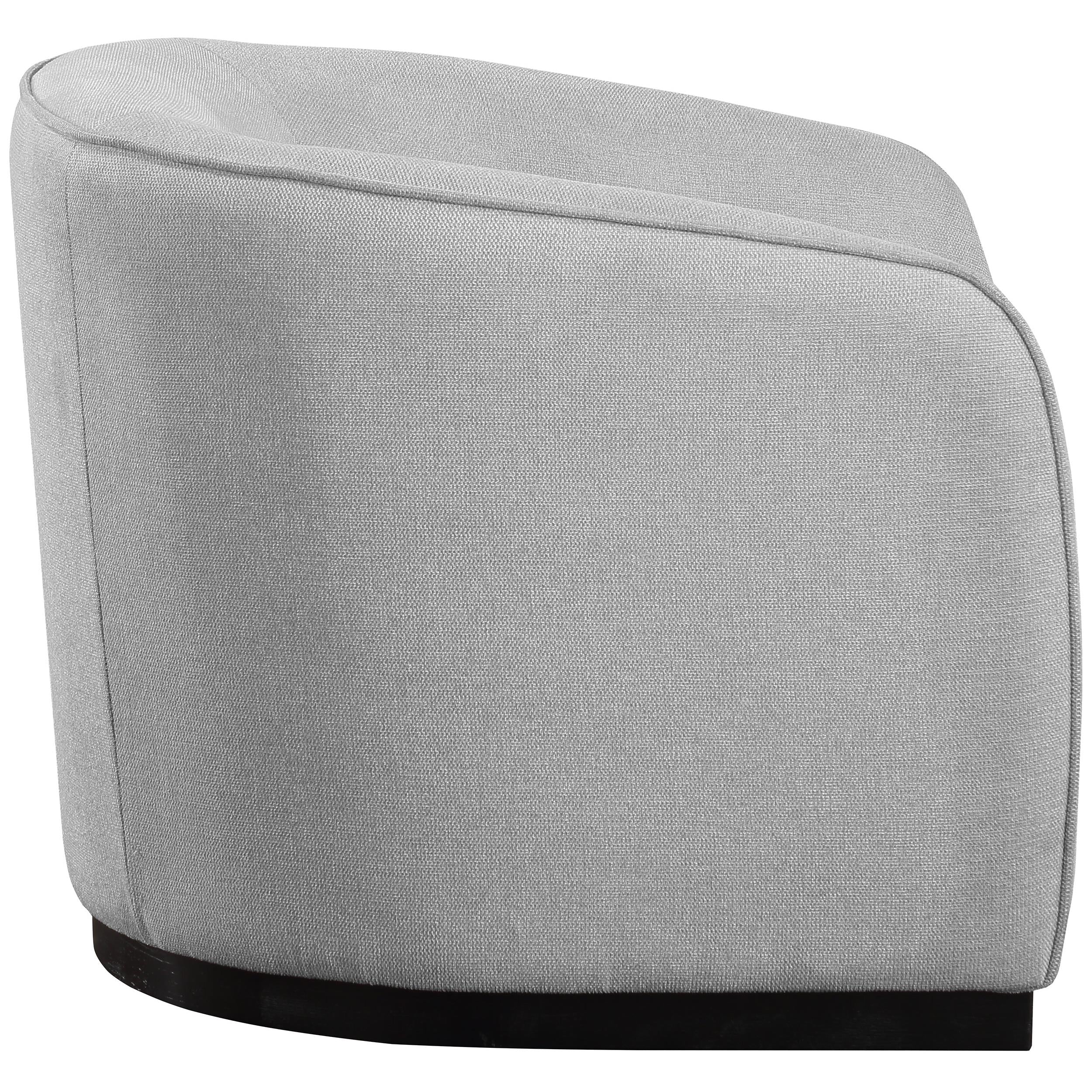 Meridian Mylah Grey Polyester Fabric Chair