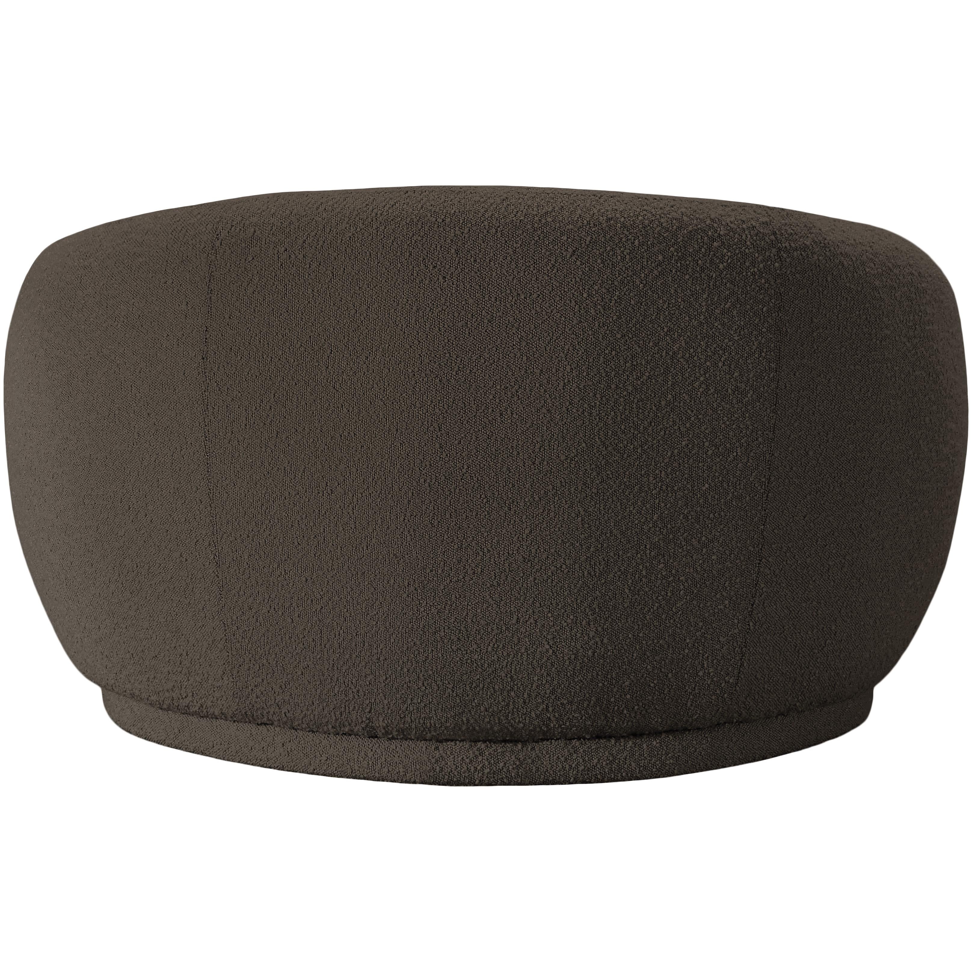 Meridian Hyde Brown Boucle Fabric Chair
