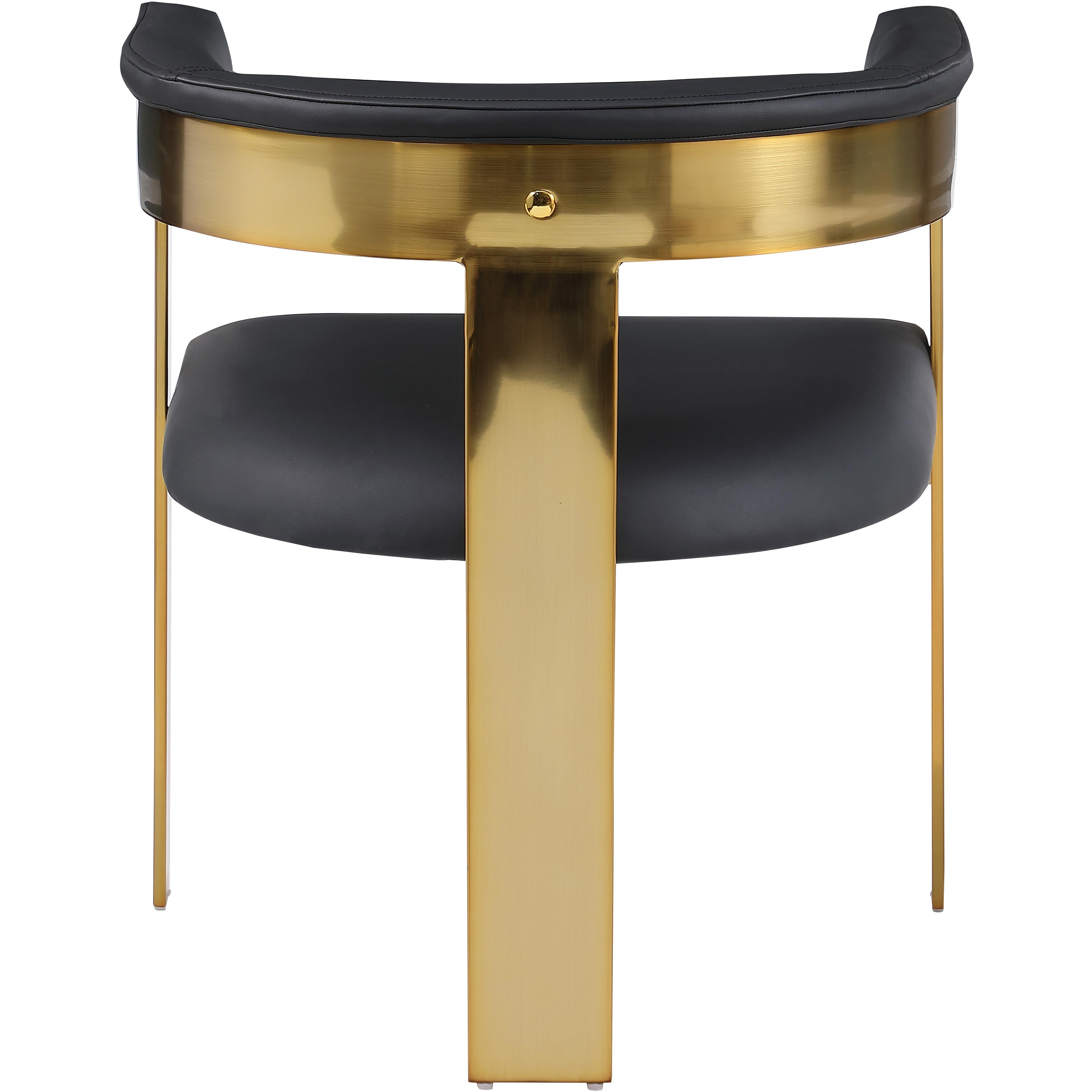 Meridian Romeo Black Vegan Leather Dining Chair