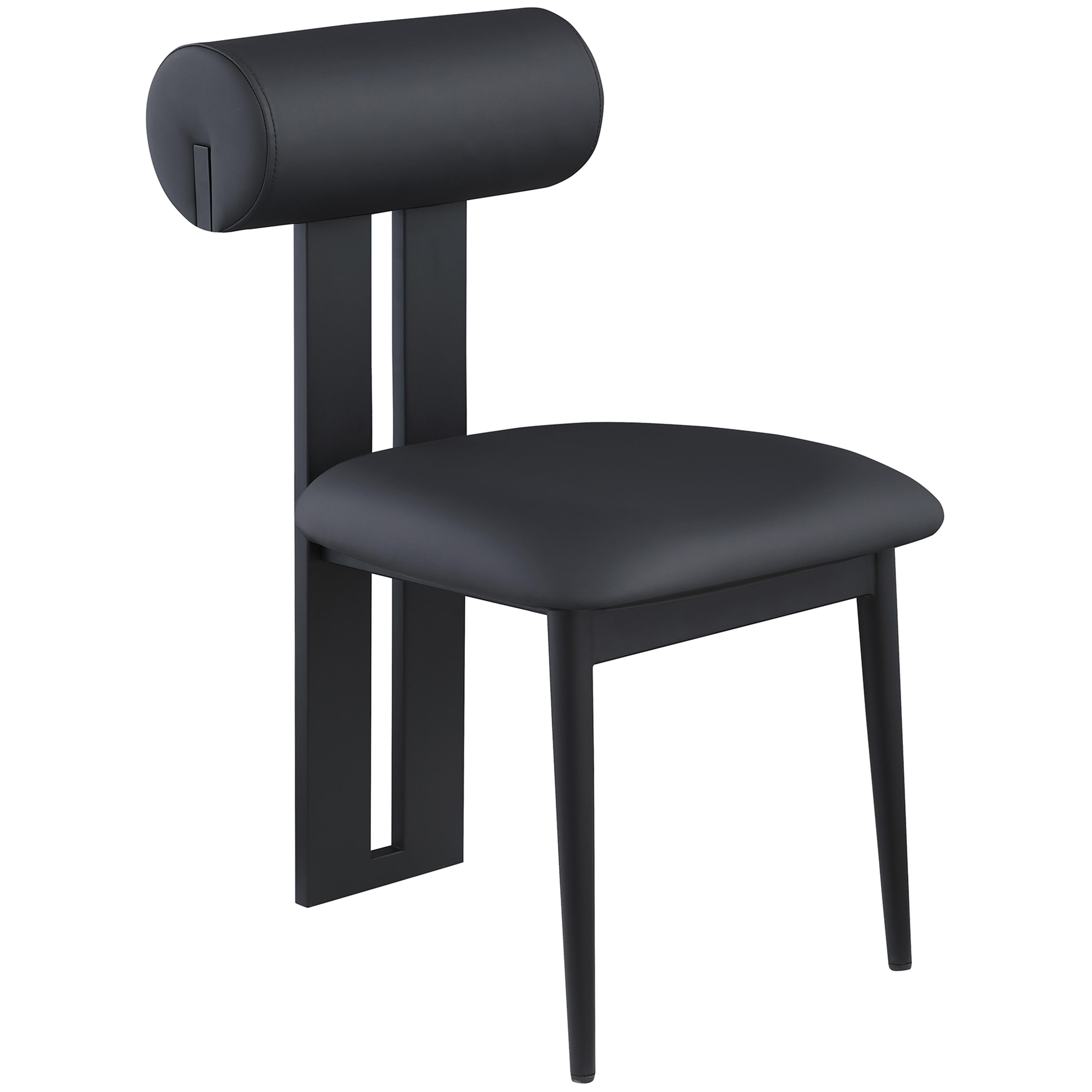 Meridian Dario Black Vegan Leather Dining Chair