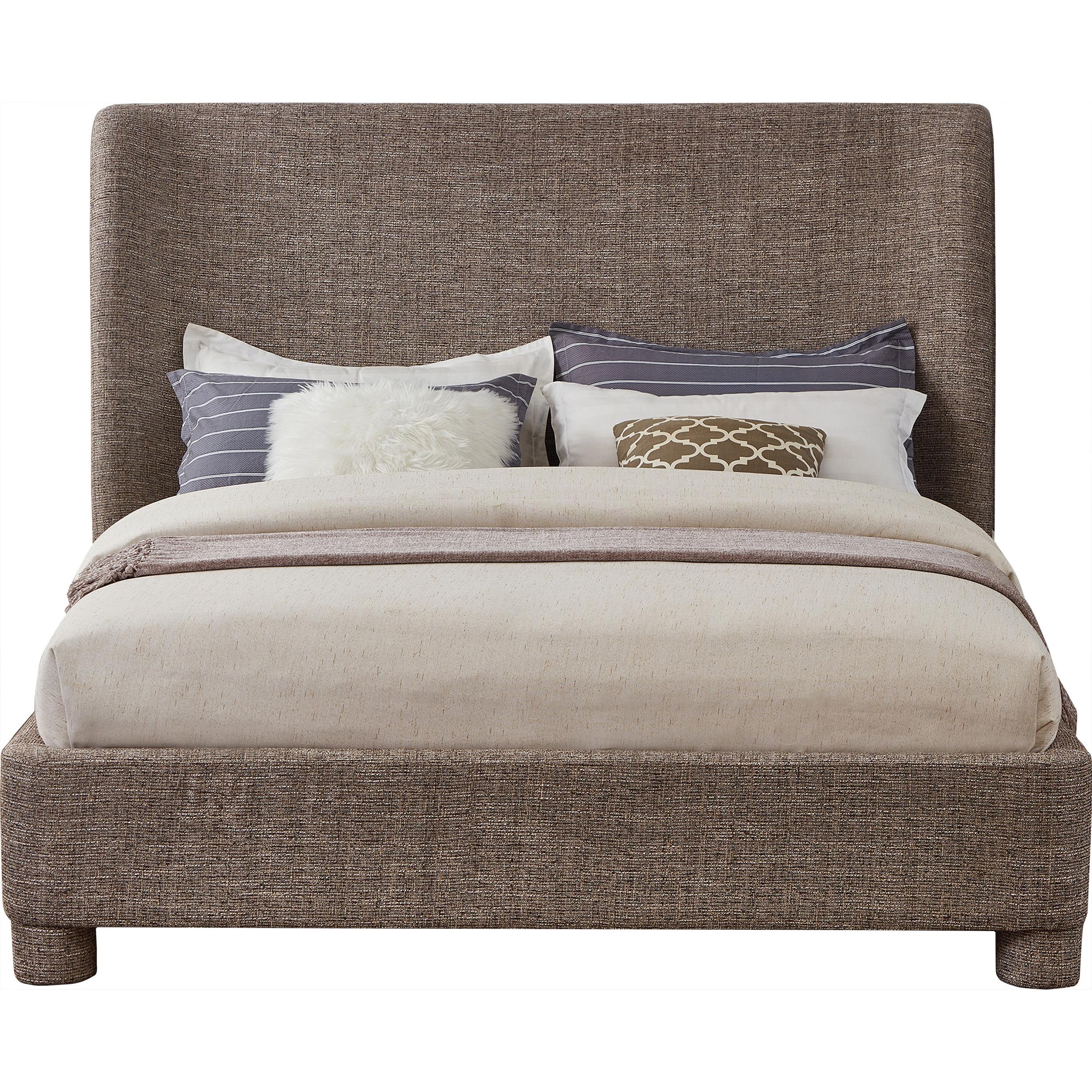 Meridian Penny Brown Polyester Fabric Full Bed
