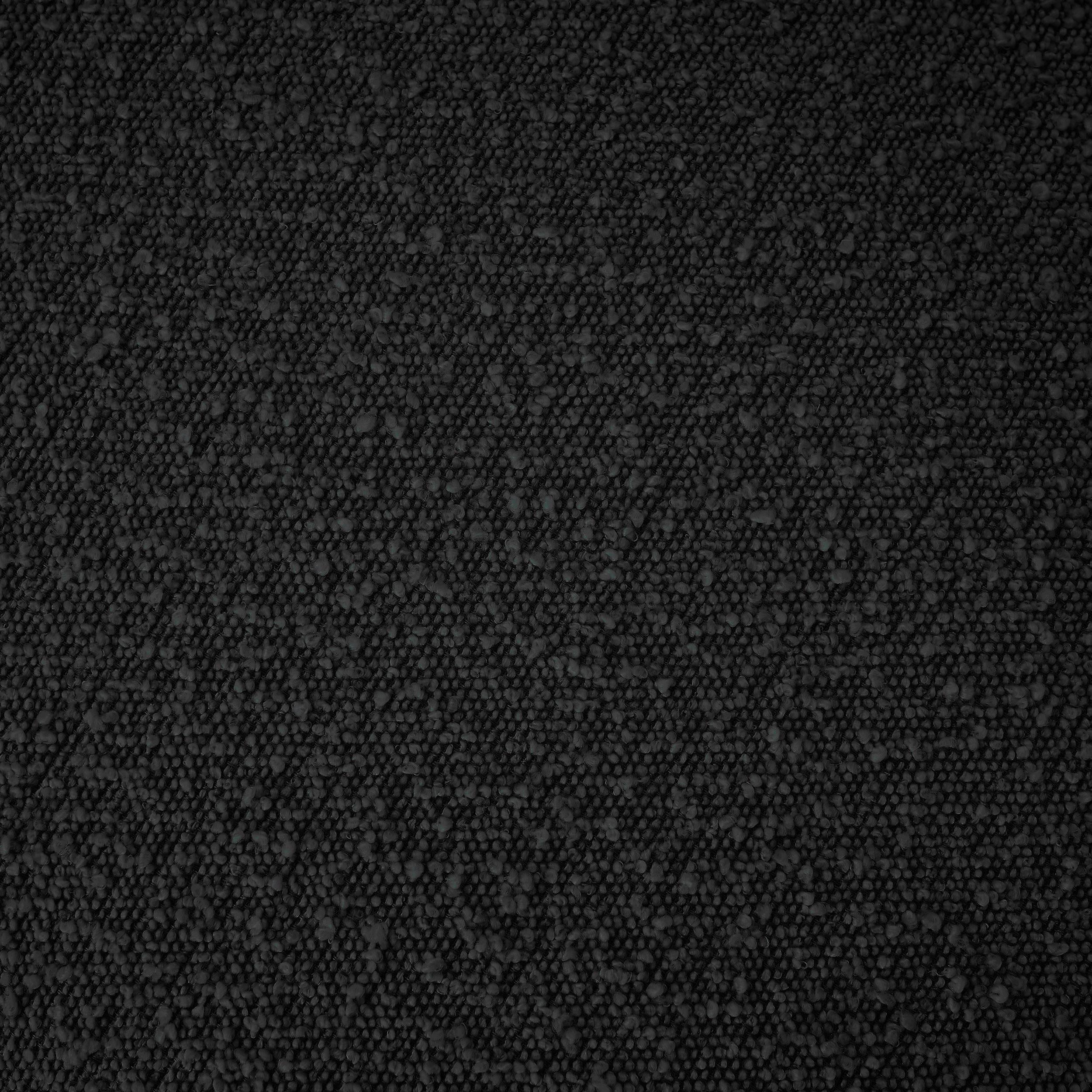 Meridian Penny Black Boucle Fabric Full Bed