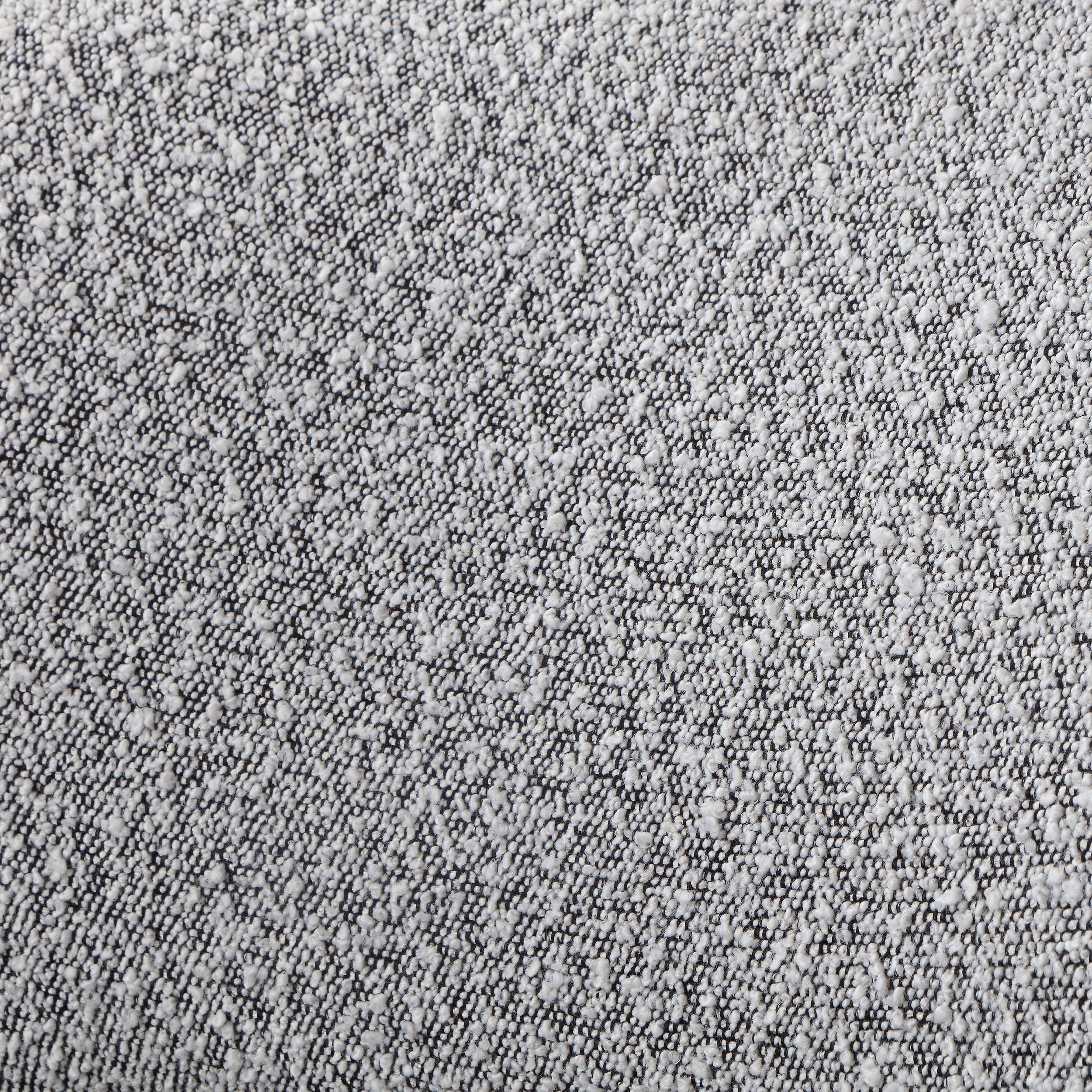 Meridian Penny Grey Boucle Fabric King Bed