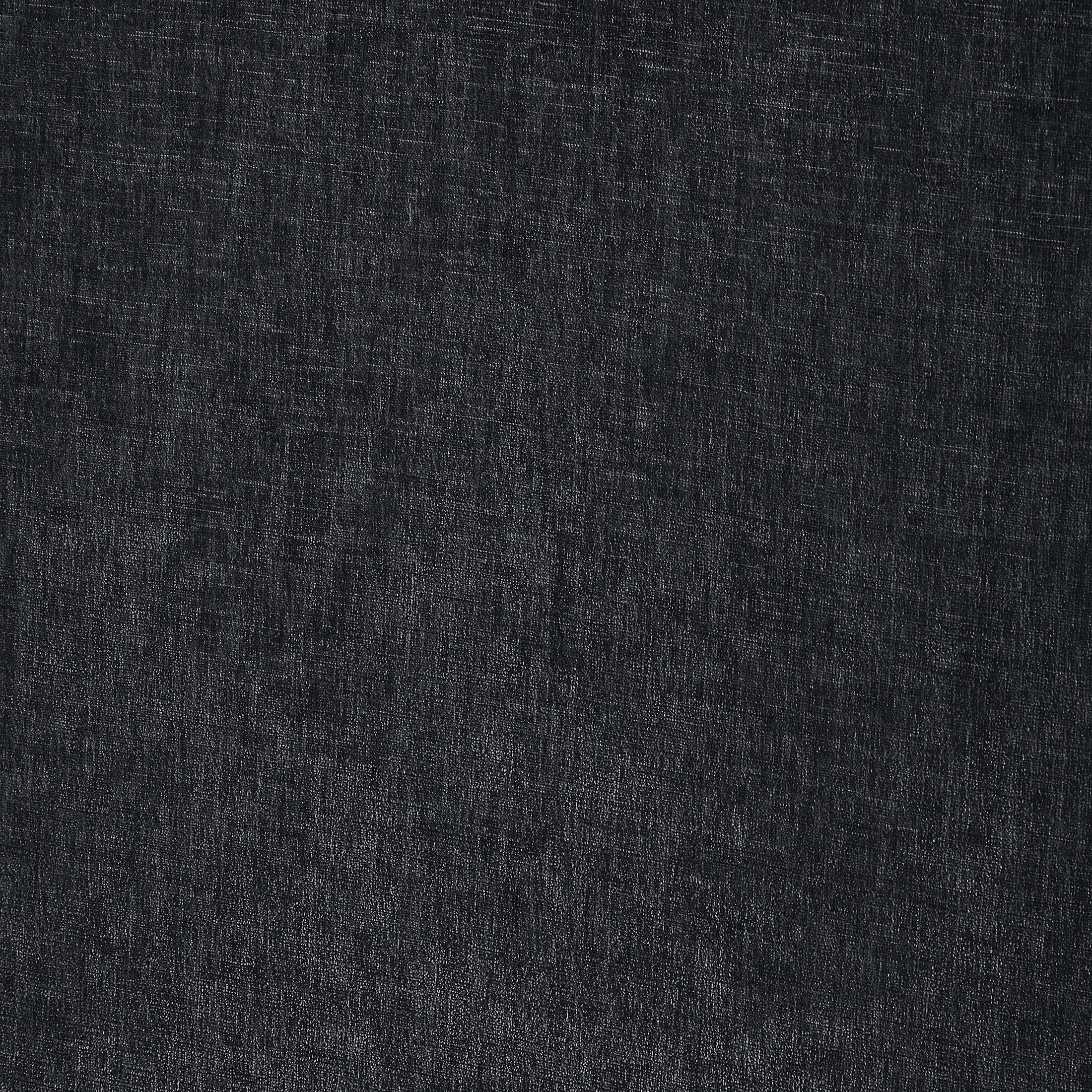 Meridian Penny Black Chenille Fabric Queen Bed