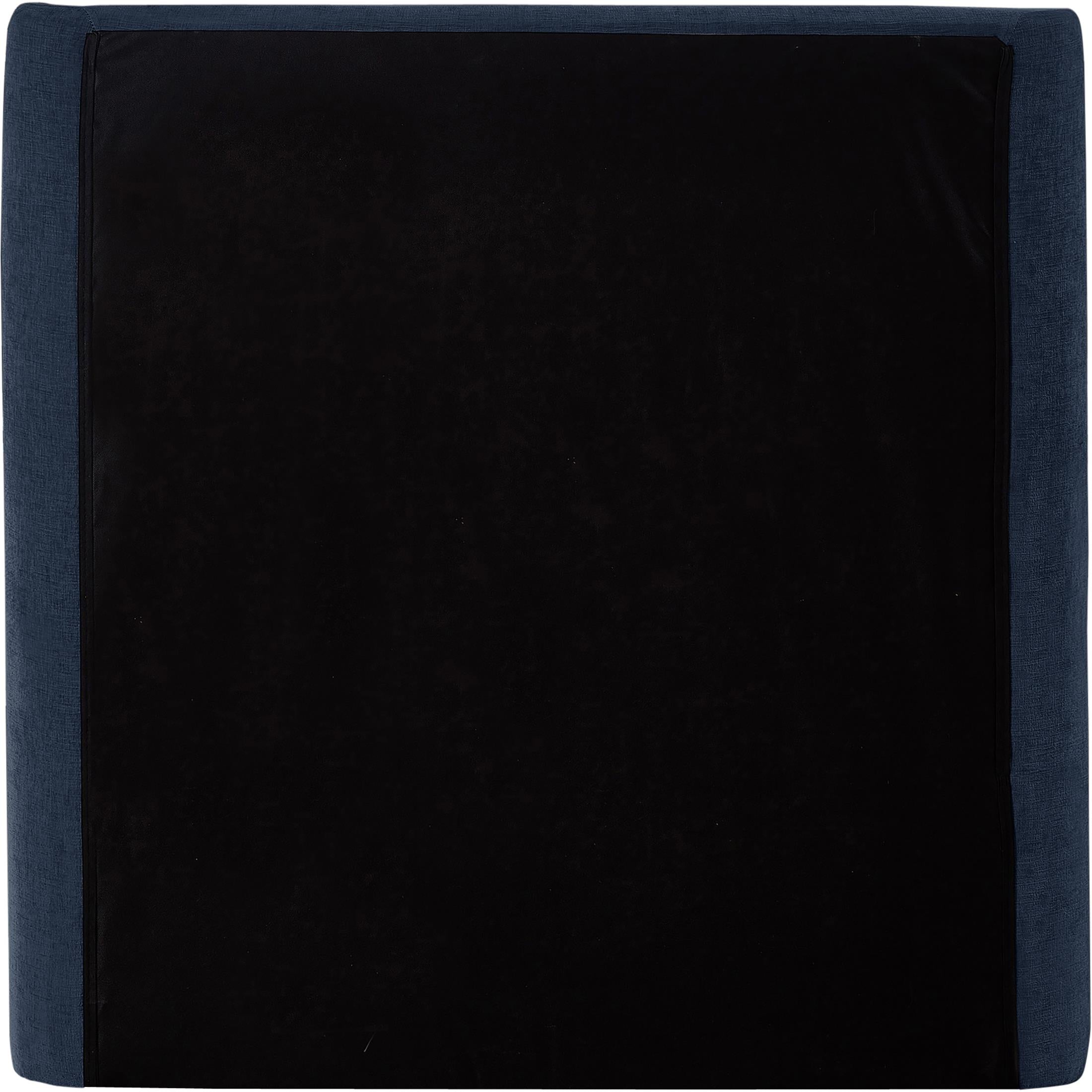 Meridian Penny Navy Chenille Fabric Twin Bed