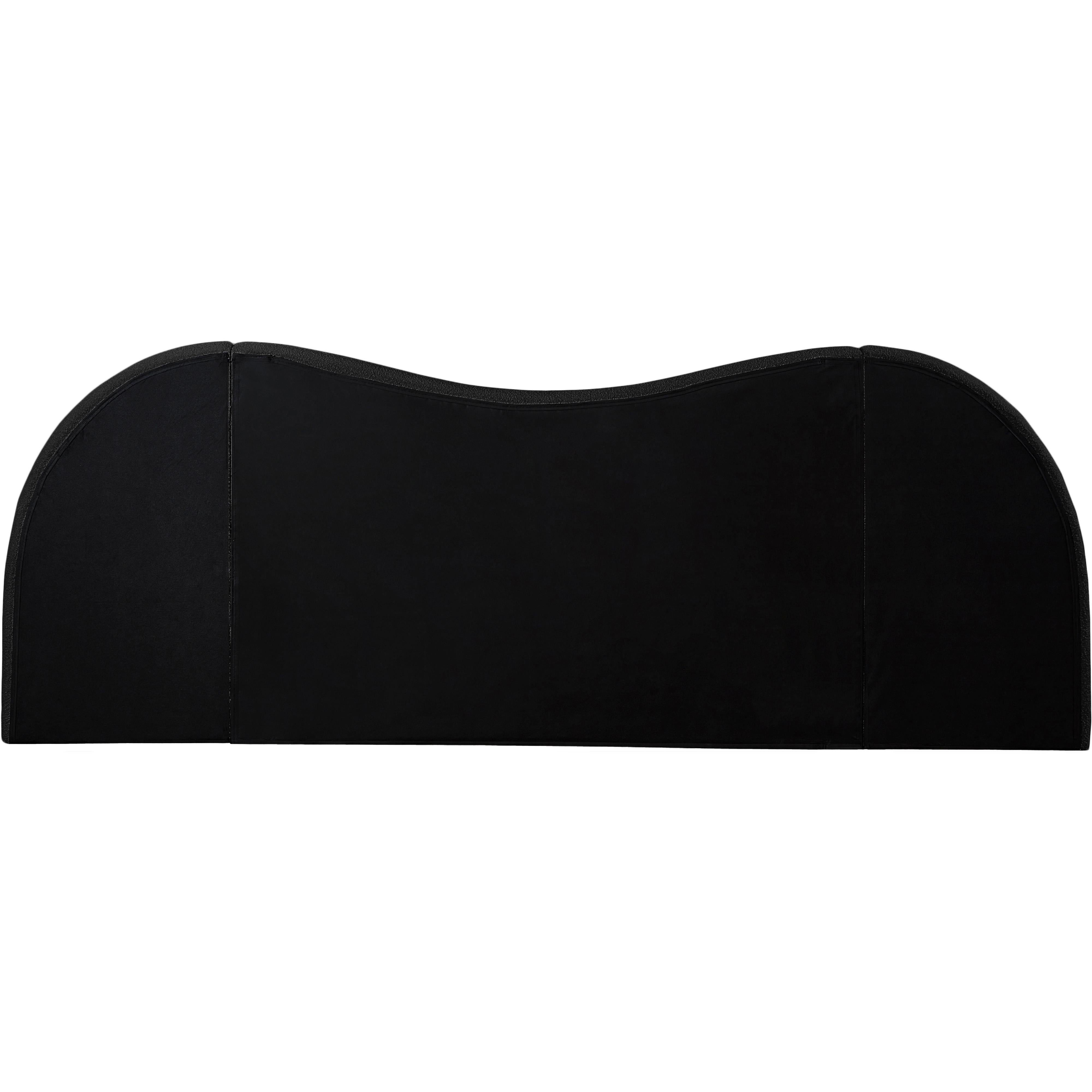 Meridian Everest Black Boucle Fabric King Bed (3 Boxes)