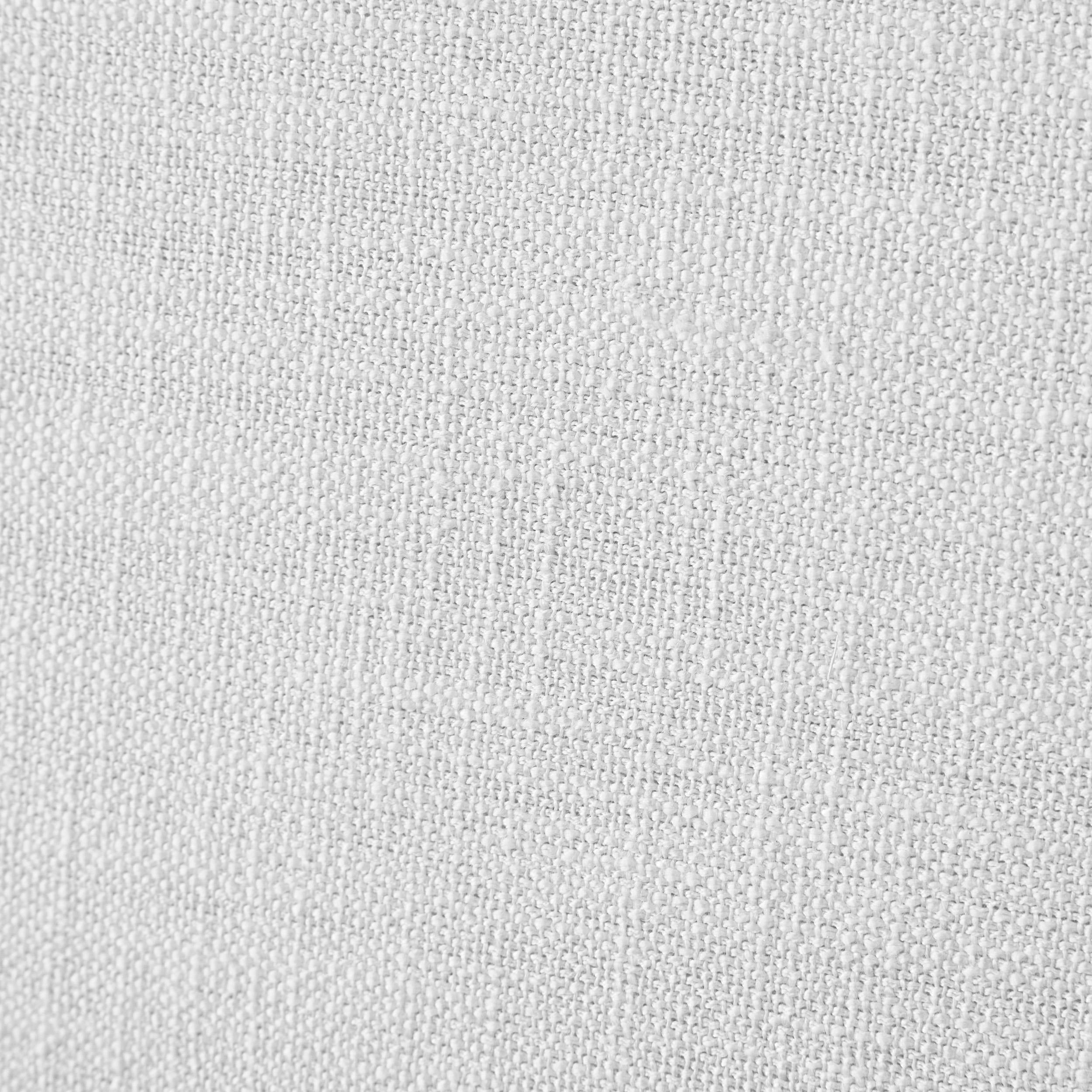 Meridian Everest White Linen Textured Fabric King Bed (3 Boxes)