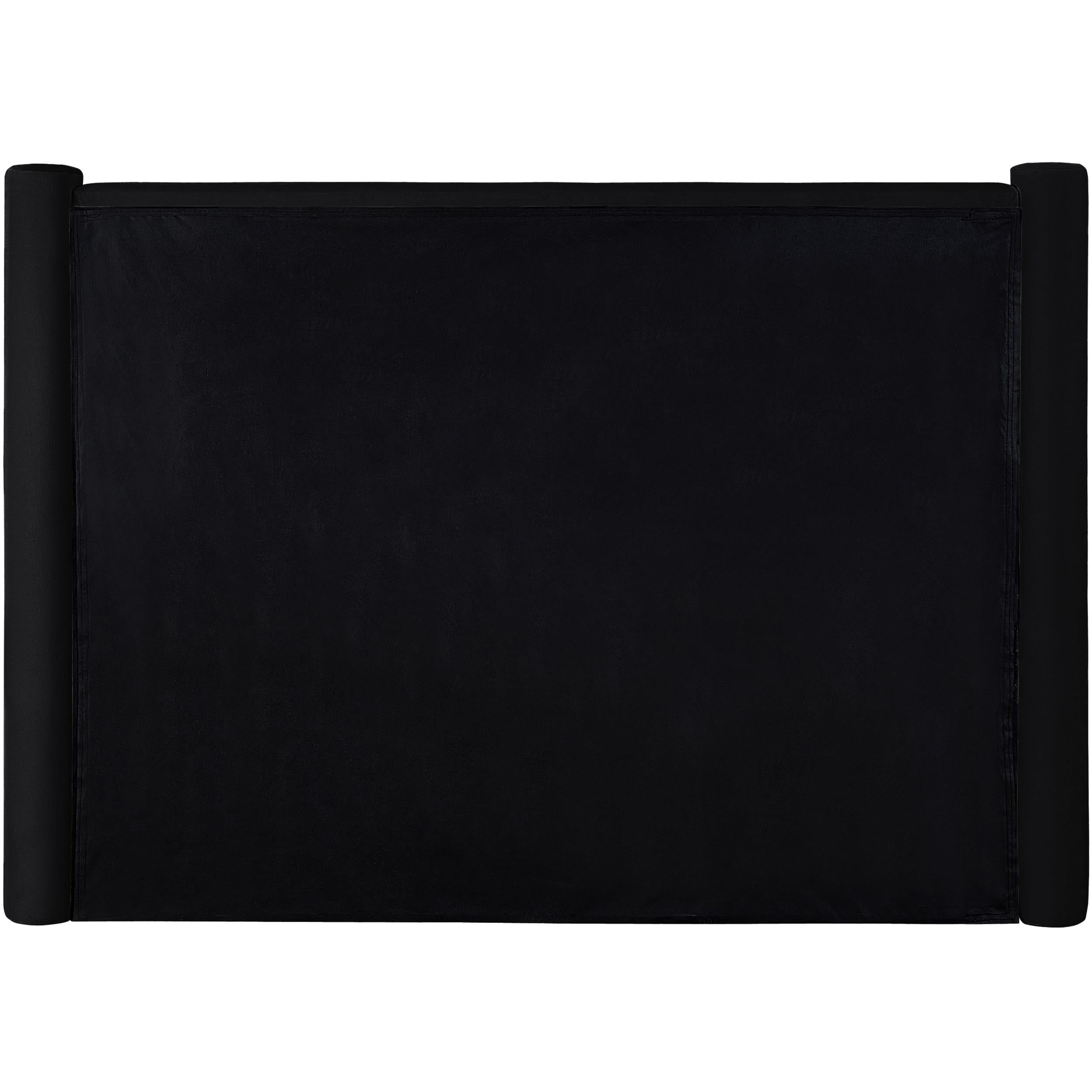 Meridian Elias Black Velvet Full Bed