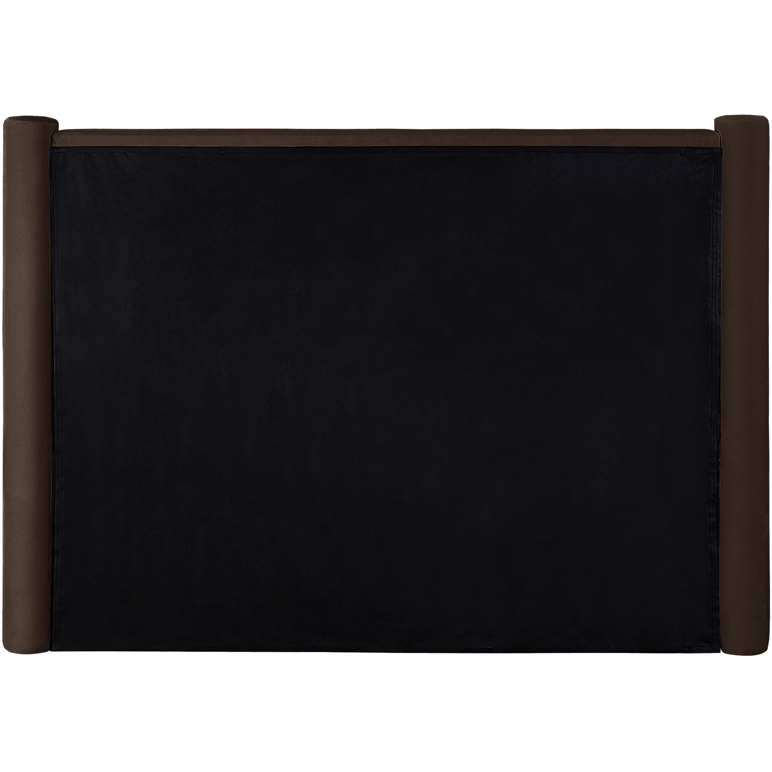 Meridian Elias Brown Velvet Full Bed