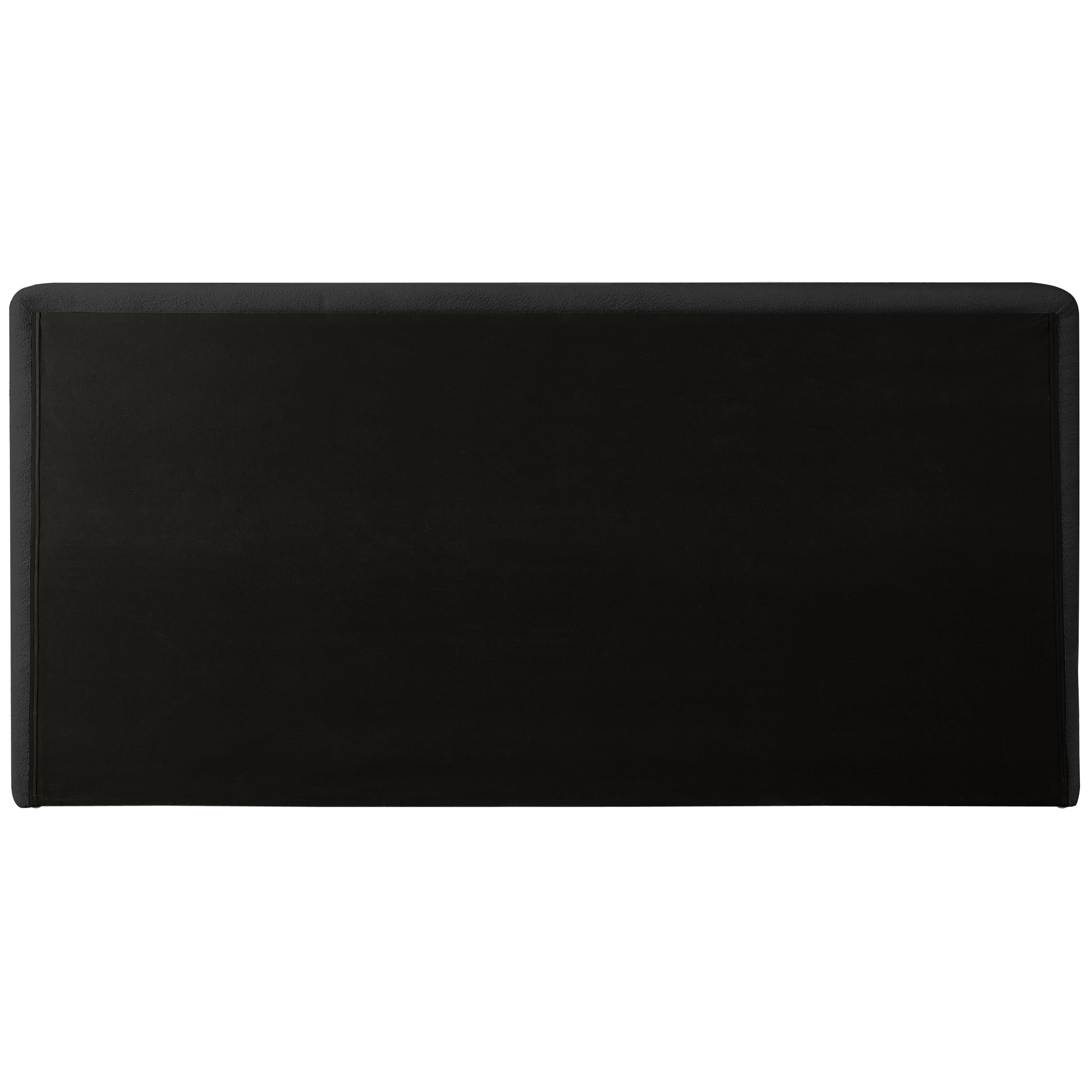 Meridian Dane Black Teddy Fabric Queen Bed (3 Boxes)