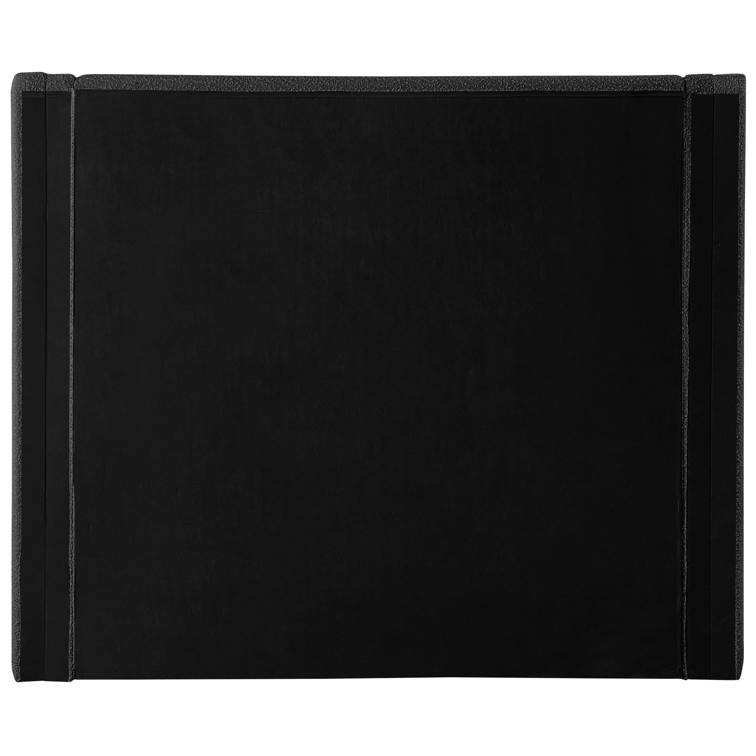 Meridian Halton Black Boucle Fabric King Bed (3 Boxes)