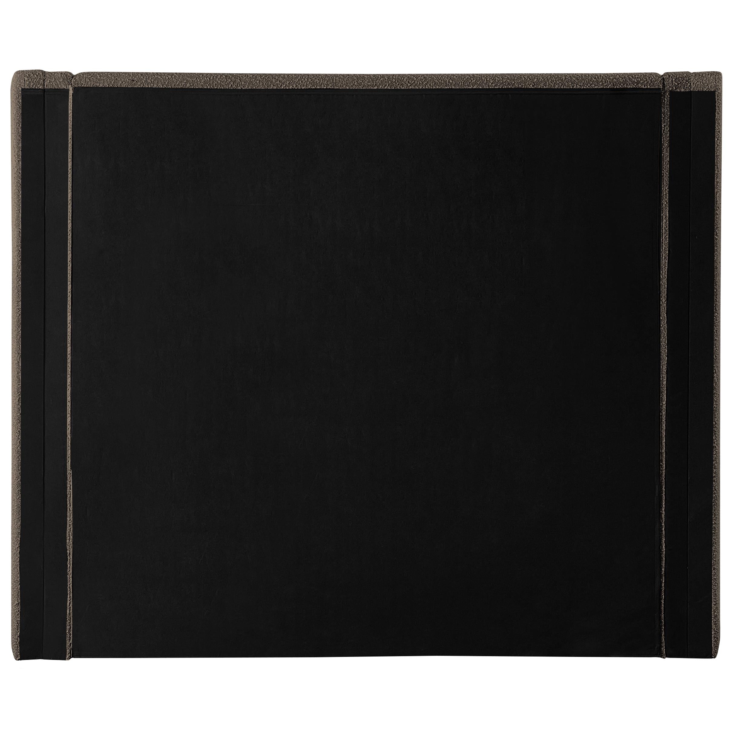 Meridian Halton Brown Boucle Fabric King Bed (3 Boxes)