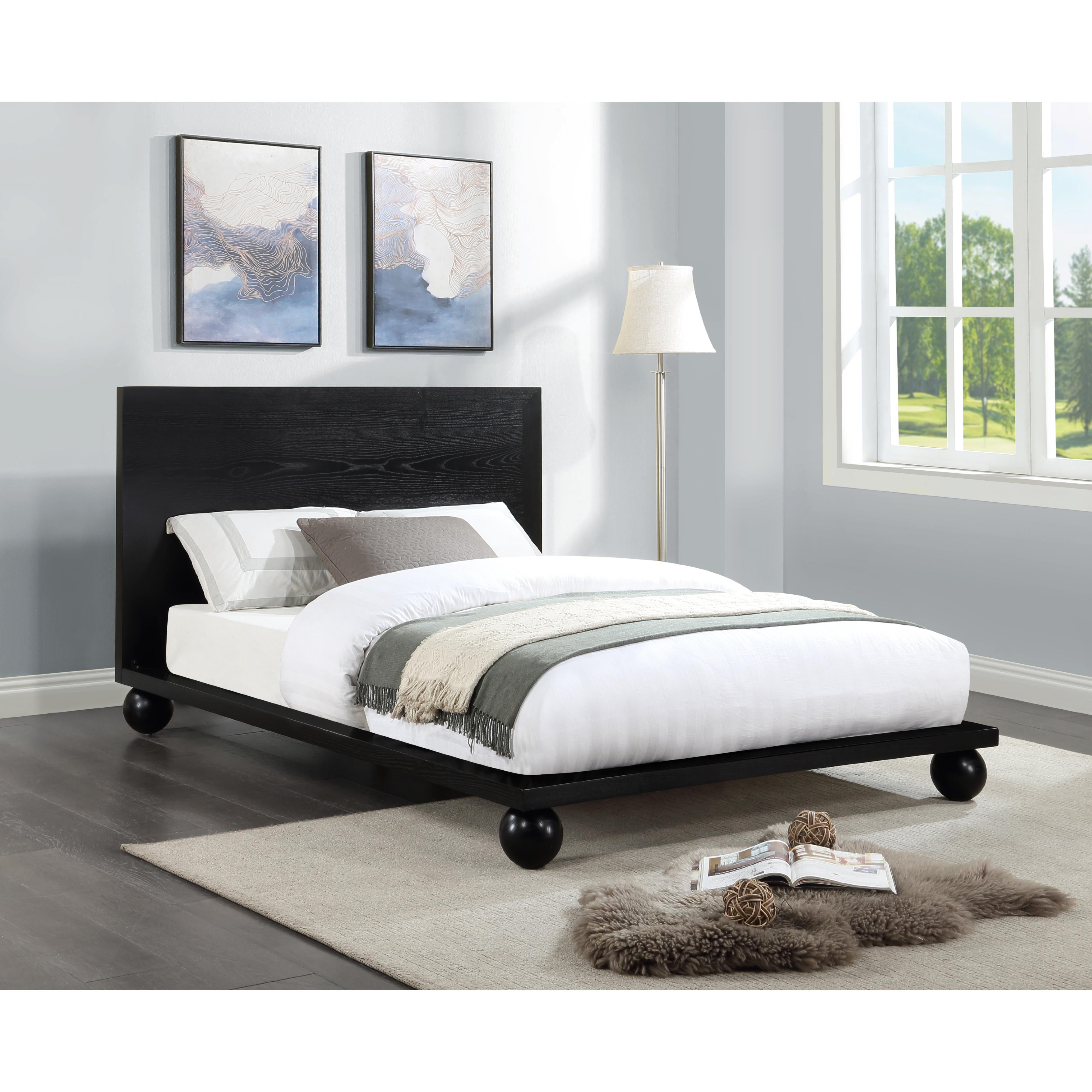 Meridian Kent Black King Bed (3 Boxes)