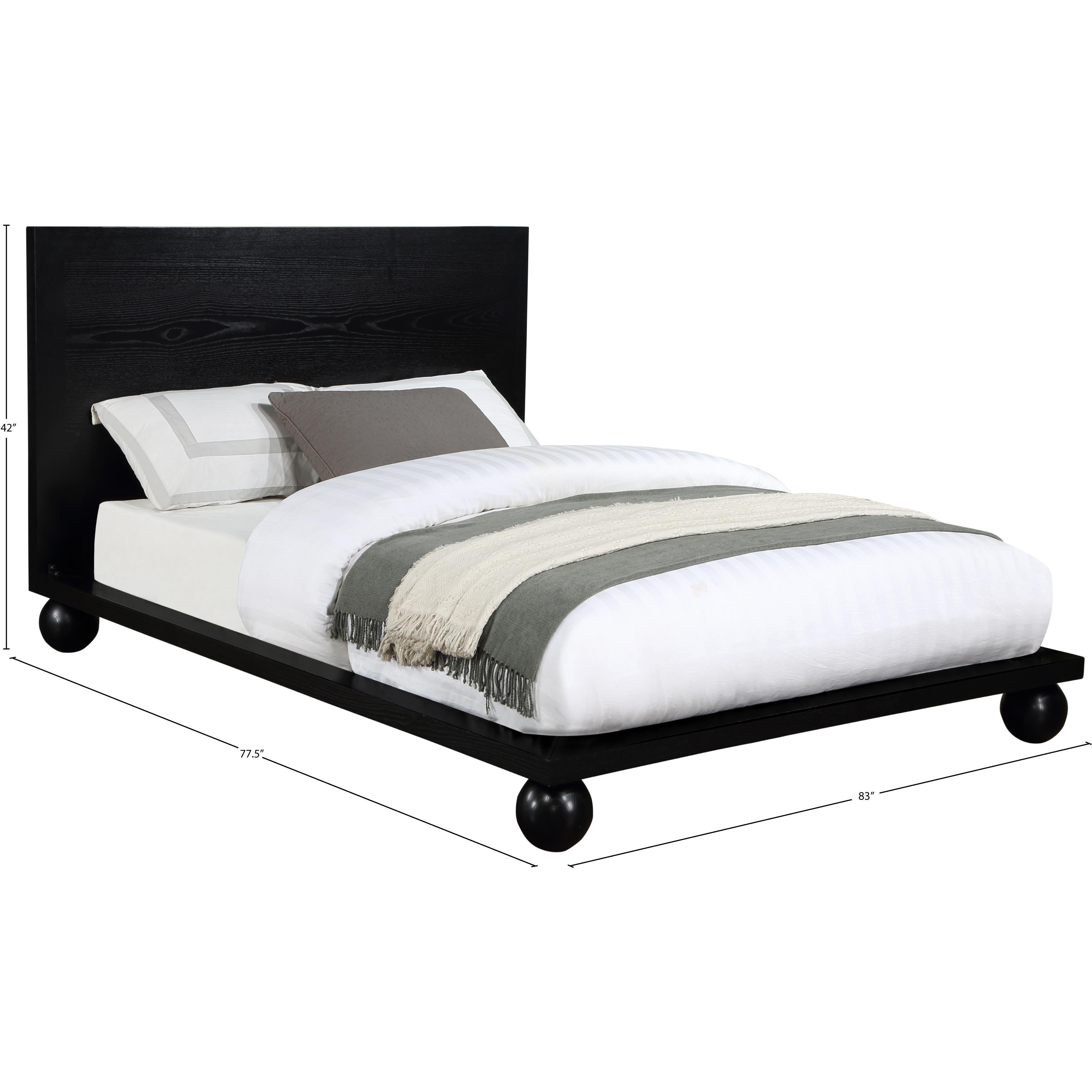 Meridian Kent Black King Bed (3 Boxes)