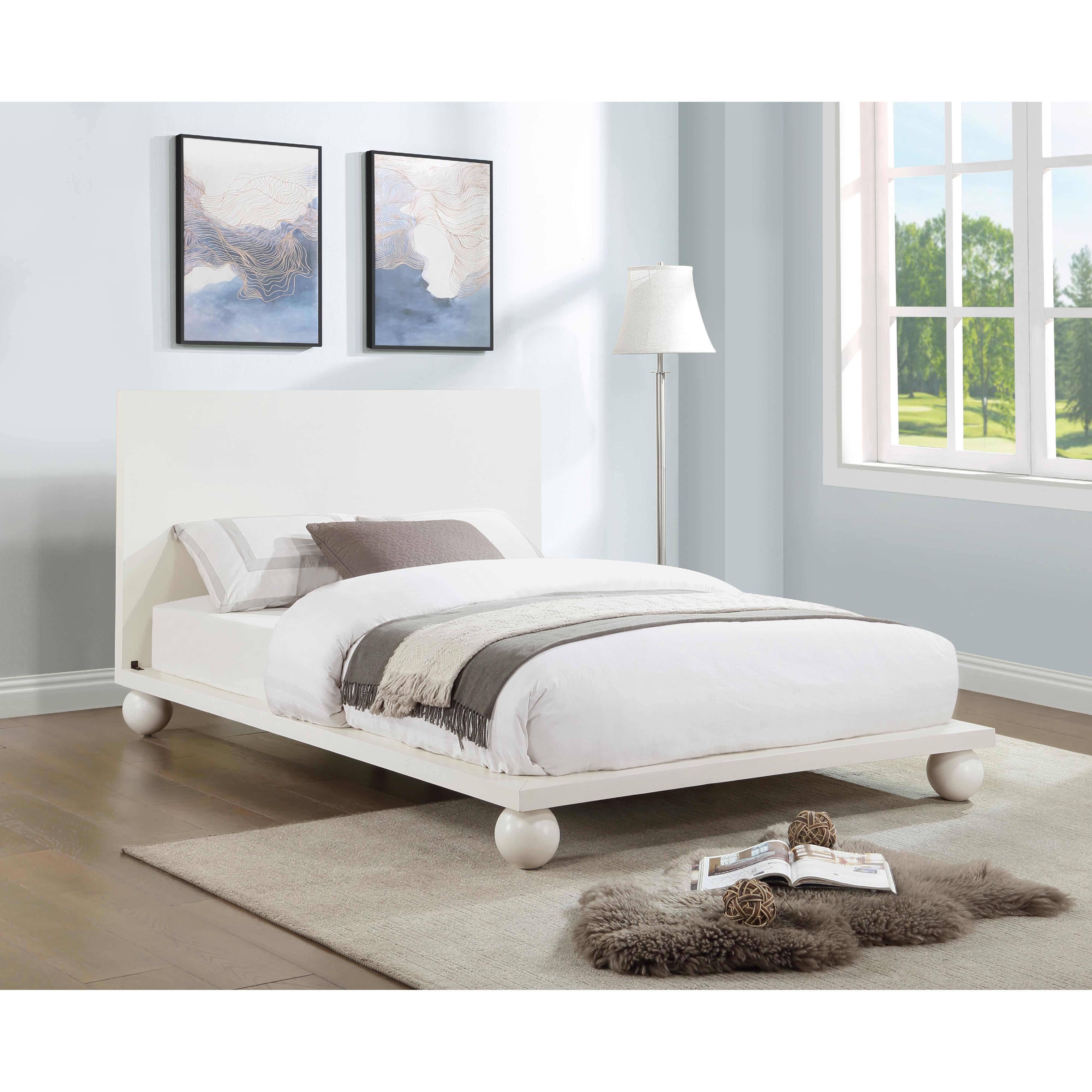 Meridian Kent Cream King Bed (3 Boxes)