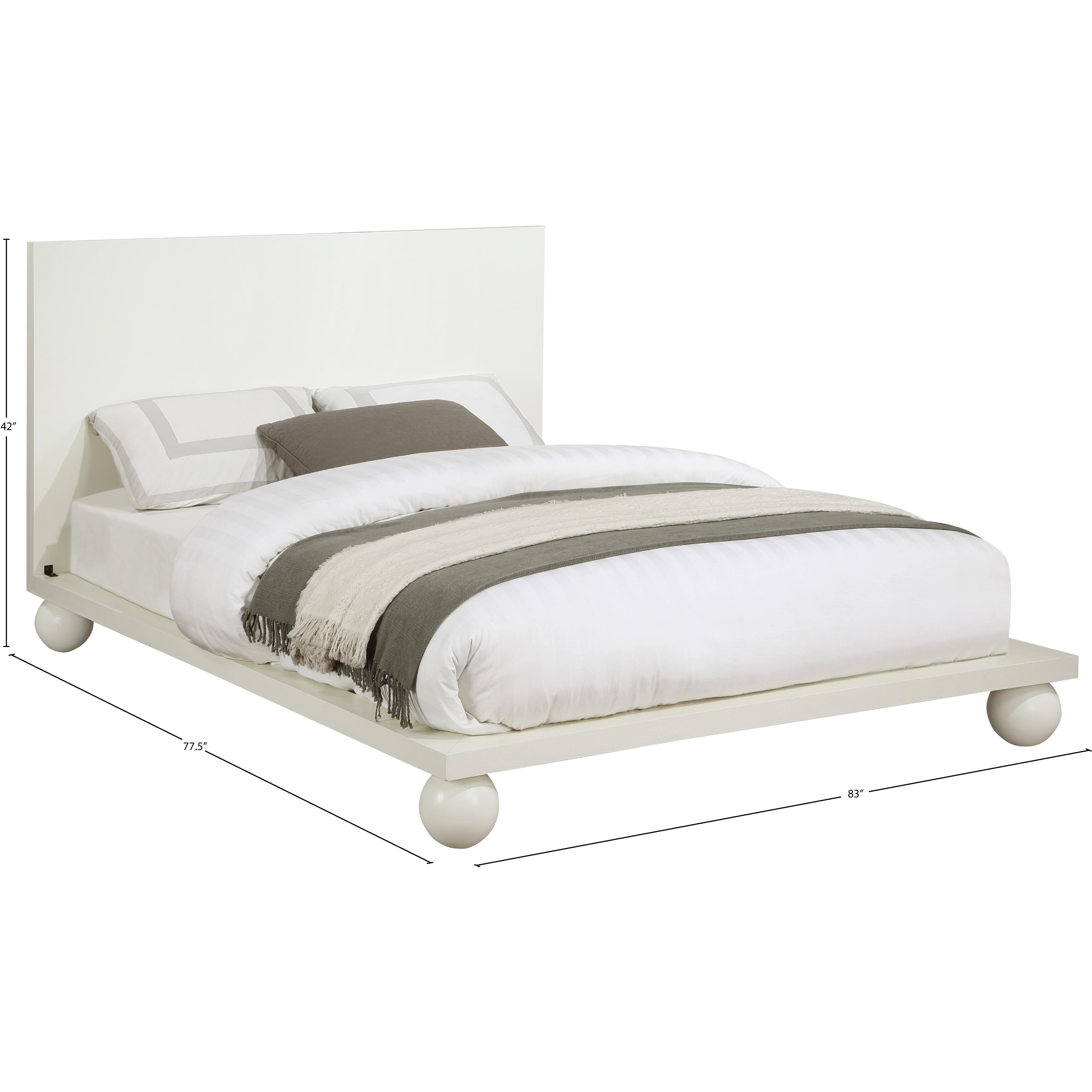 Meridian Kent Cream King Bed (3 Boxes)