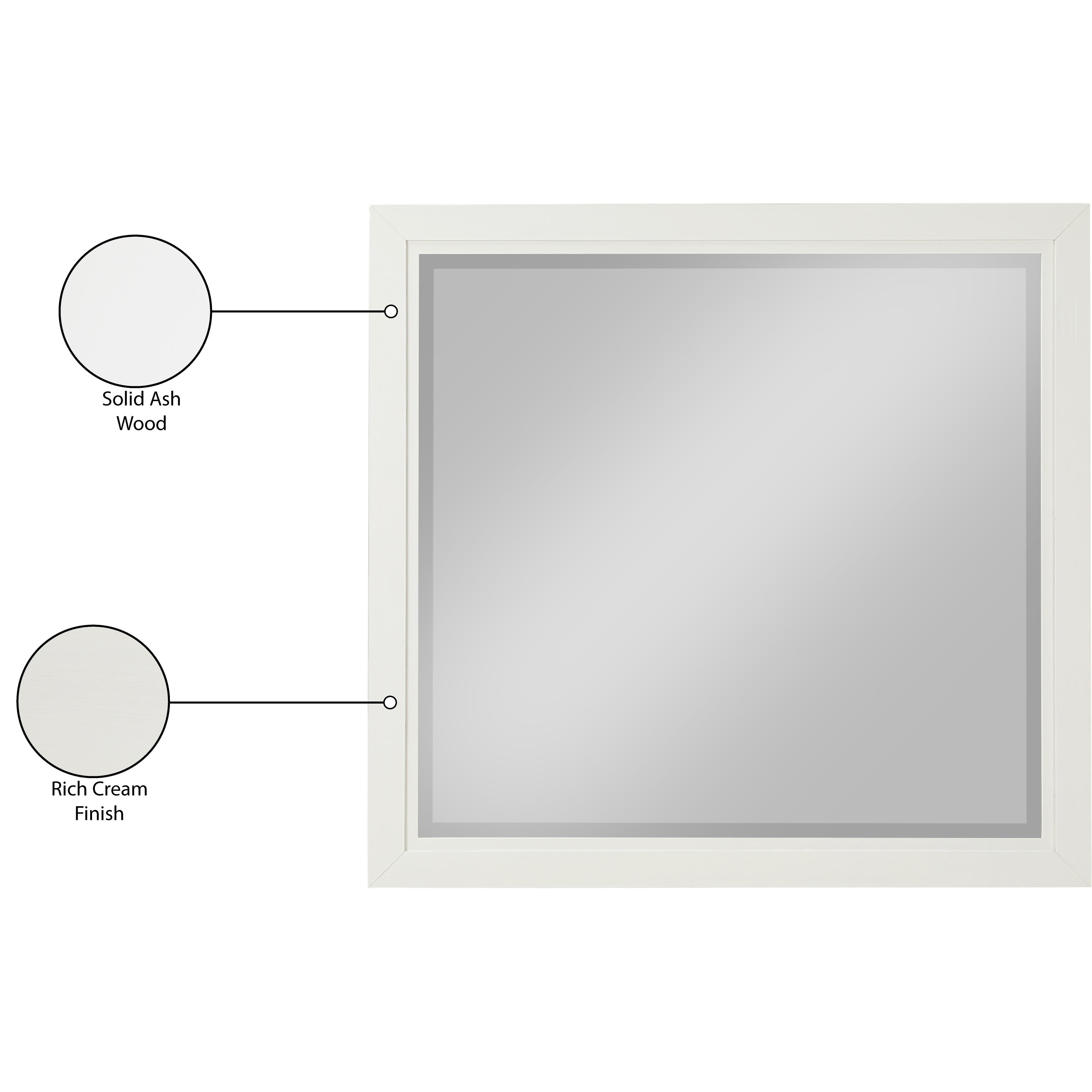 Meridian Kent Cream Mirror
