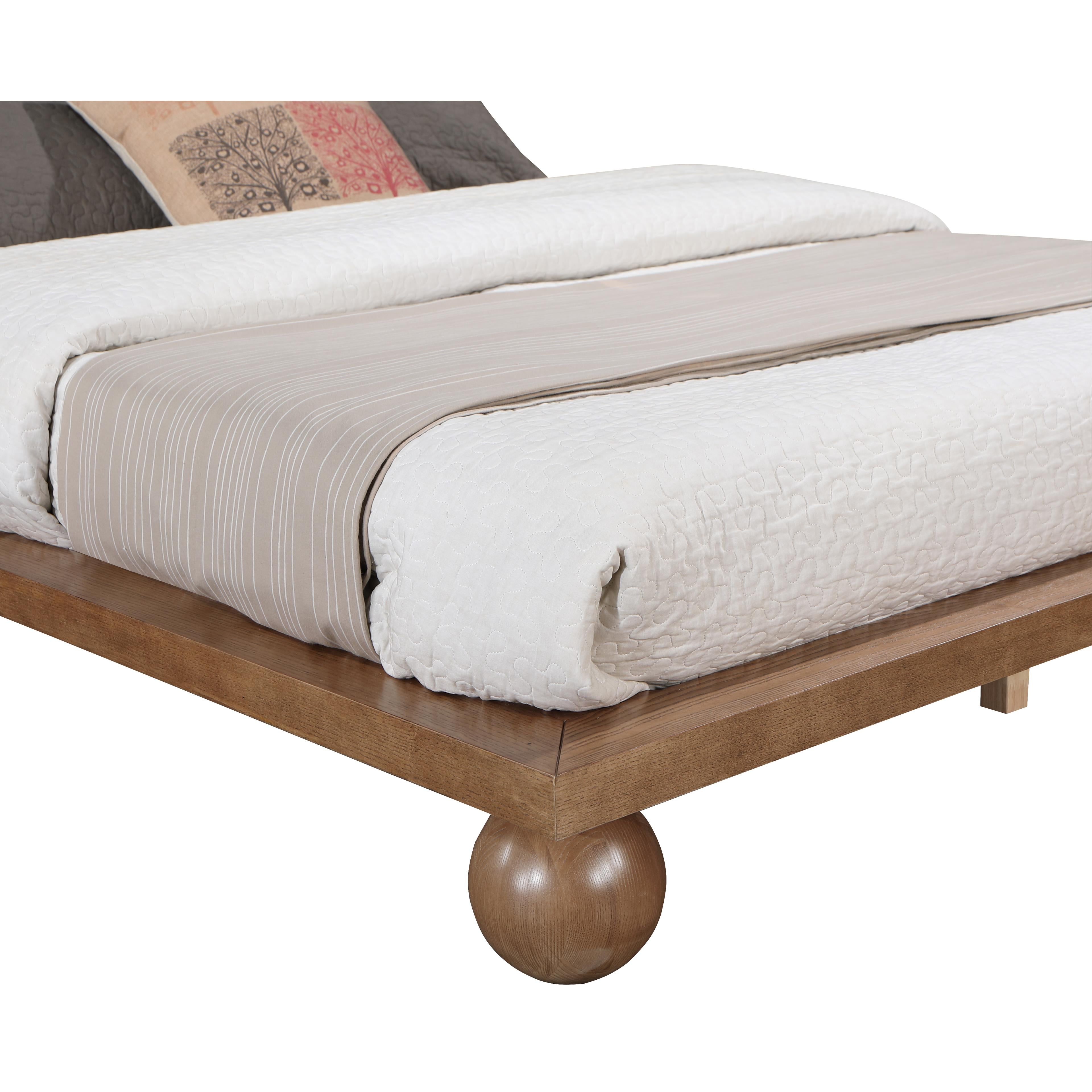 Meridian Kent Walnut King Bed (3 Boxes)