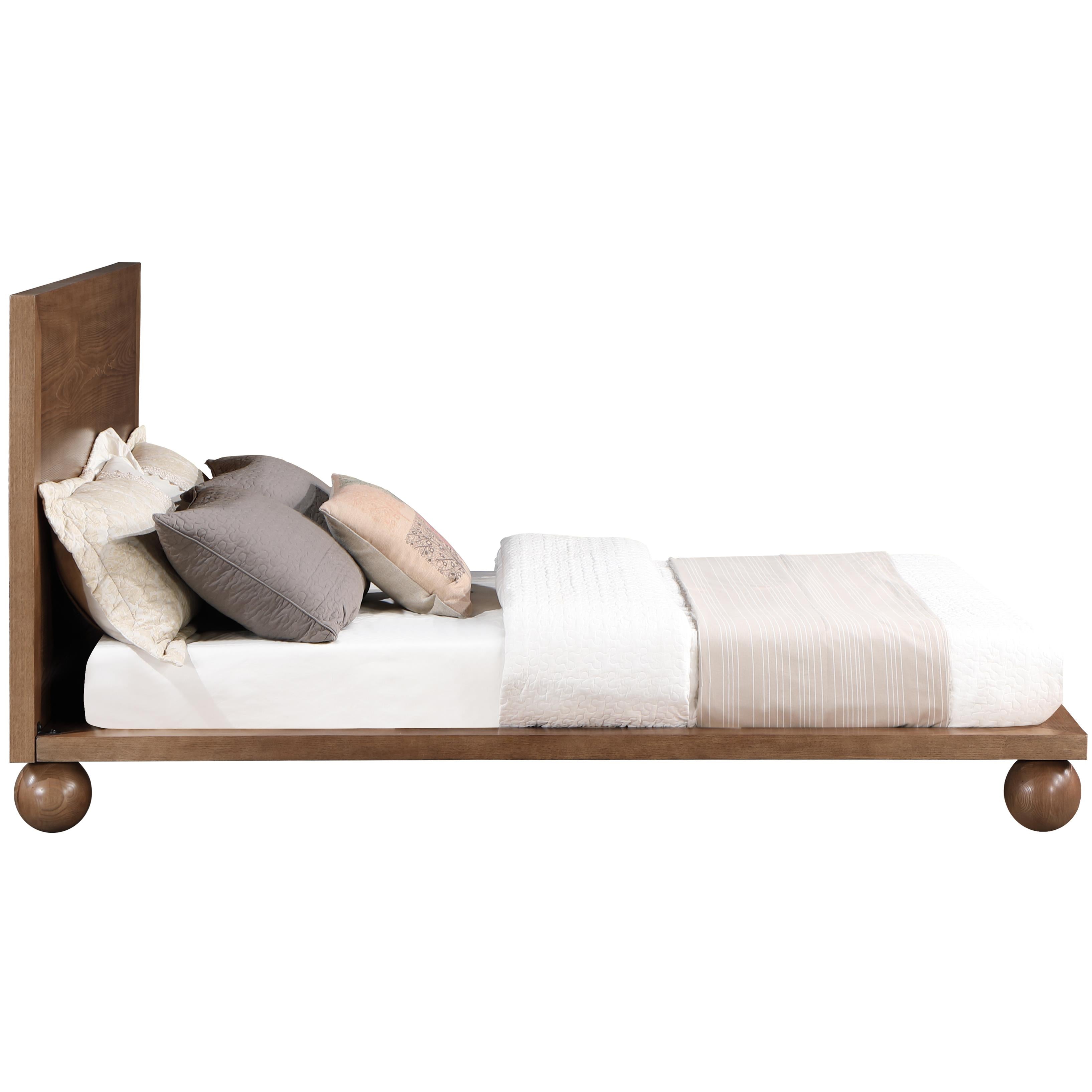 Meridian Kent Walnut Queen Bed (3 Boxes)