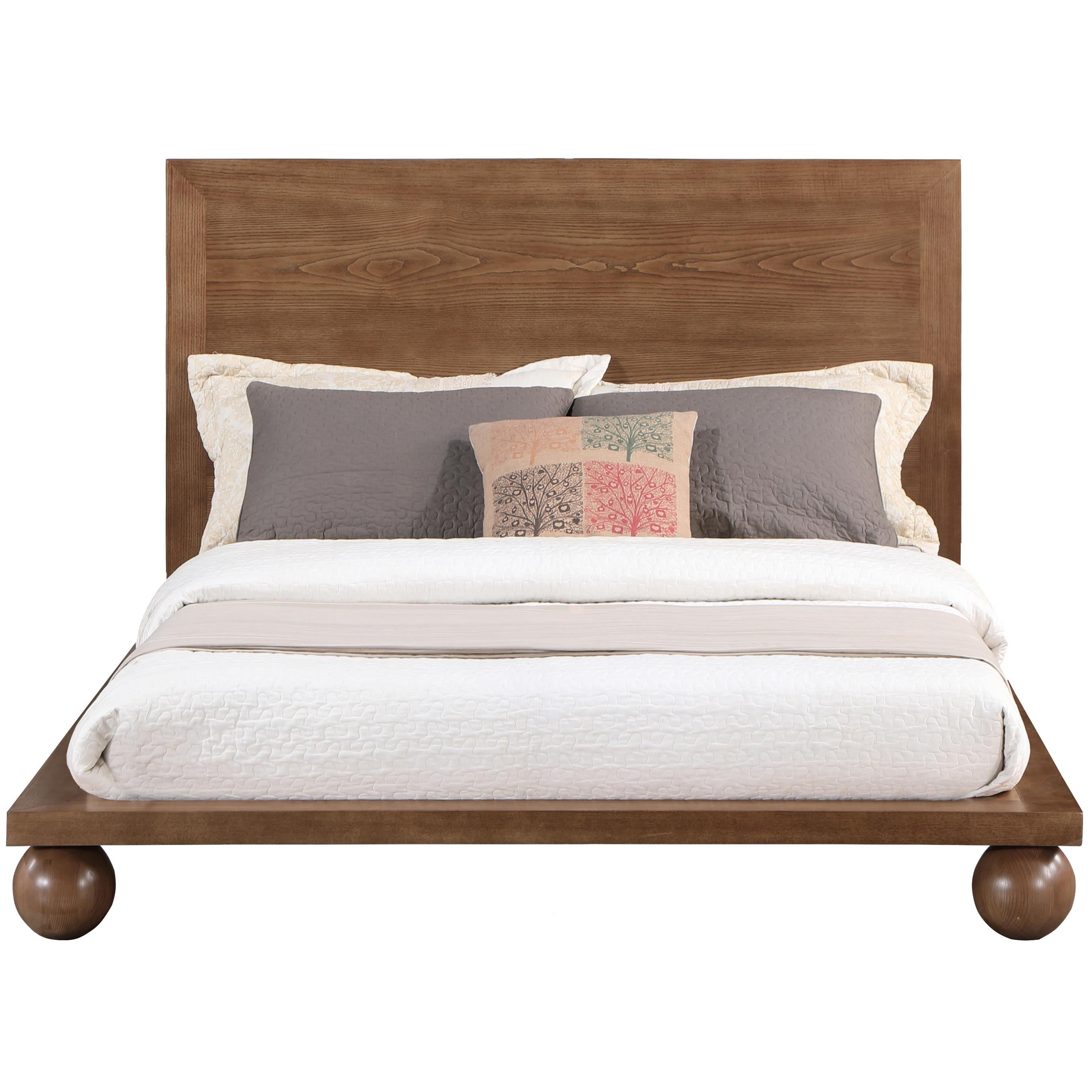 Meridian Kent Walnut Queen Bed (3 Boxes)