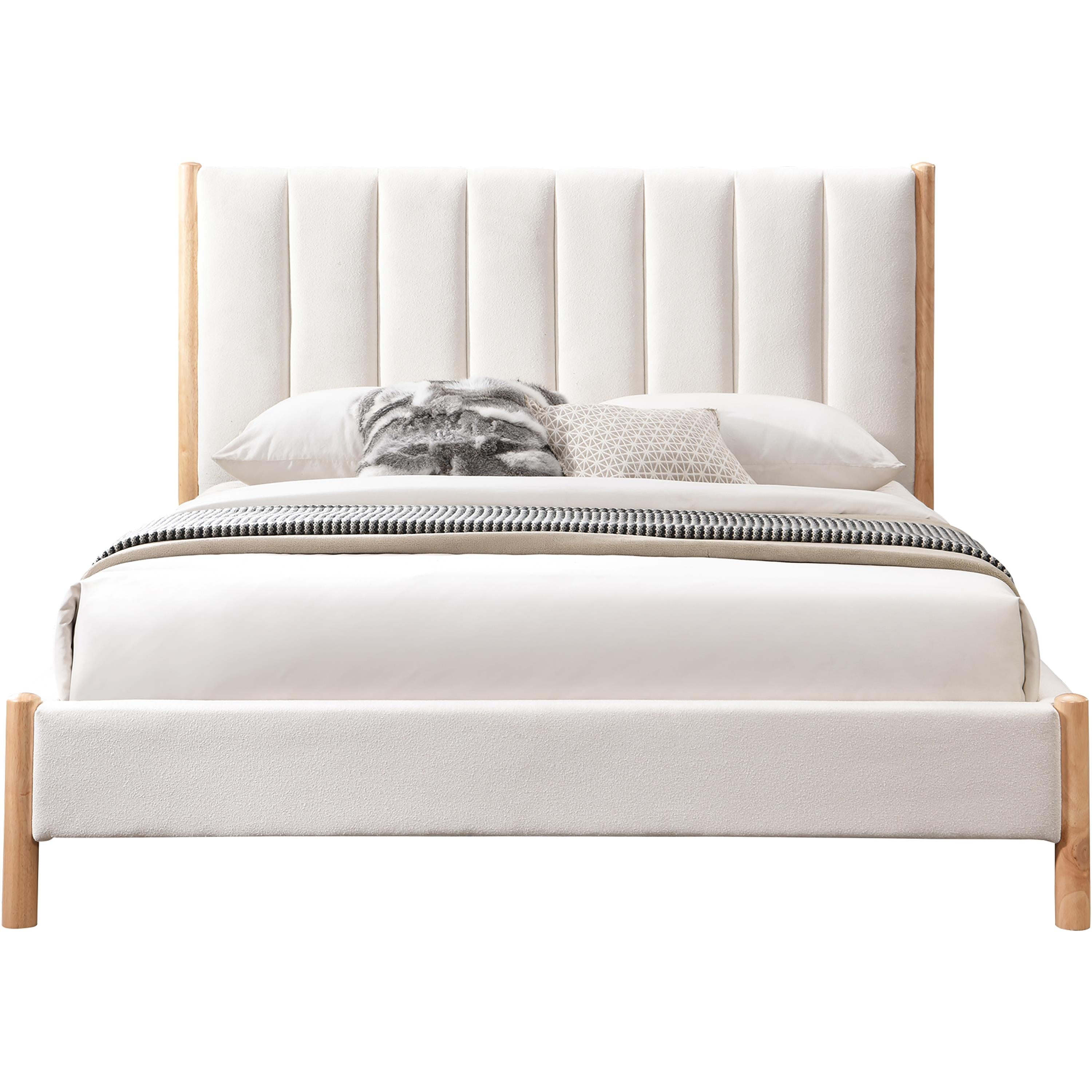 Meridian Kona Cream Polyester Fabric Full Bed