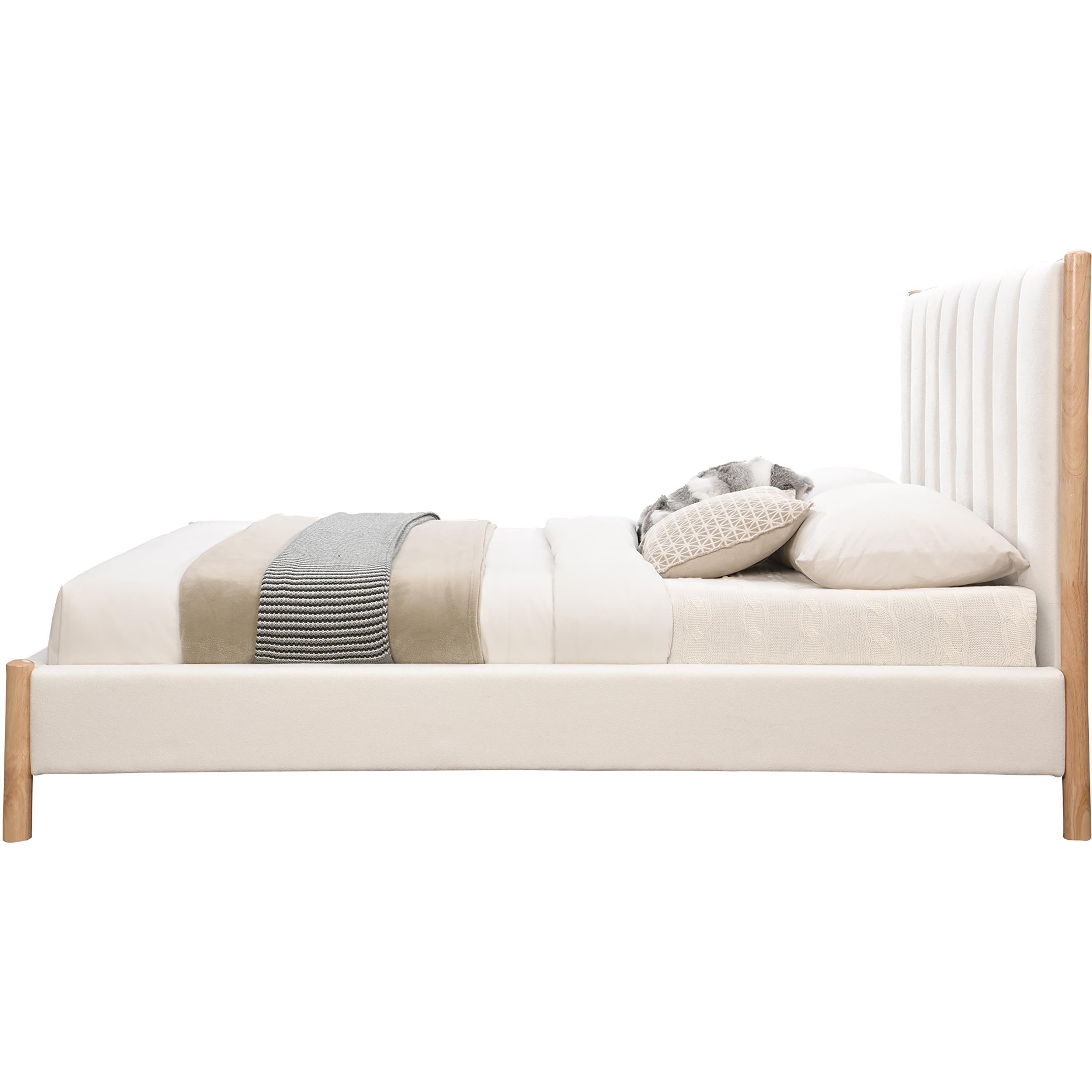 Meridian Kona Cream Polyester Fabric Full Bed