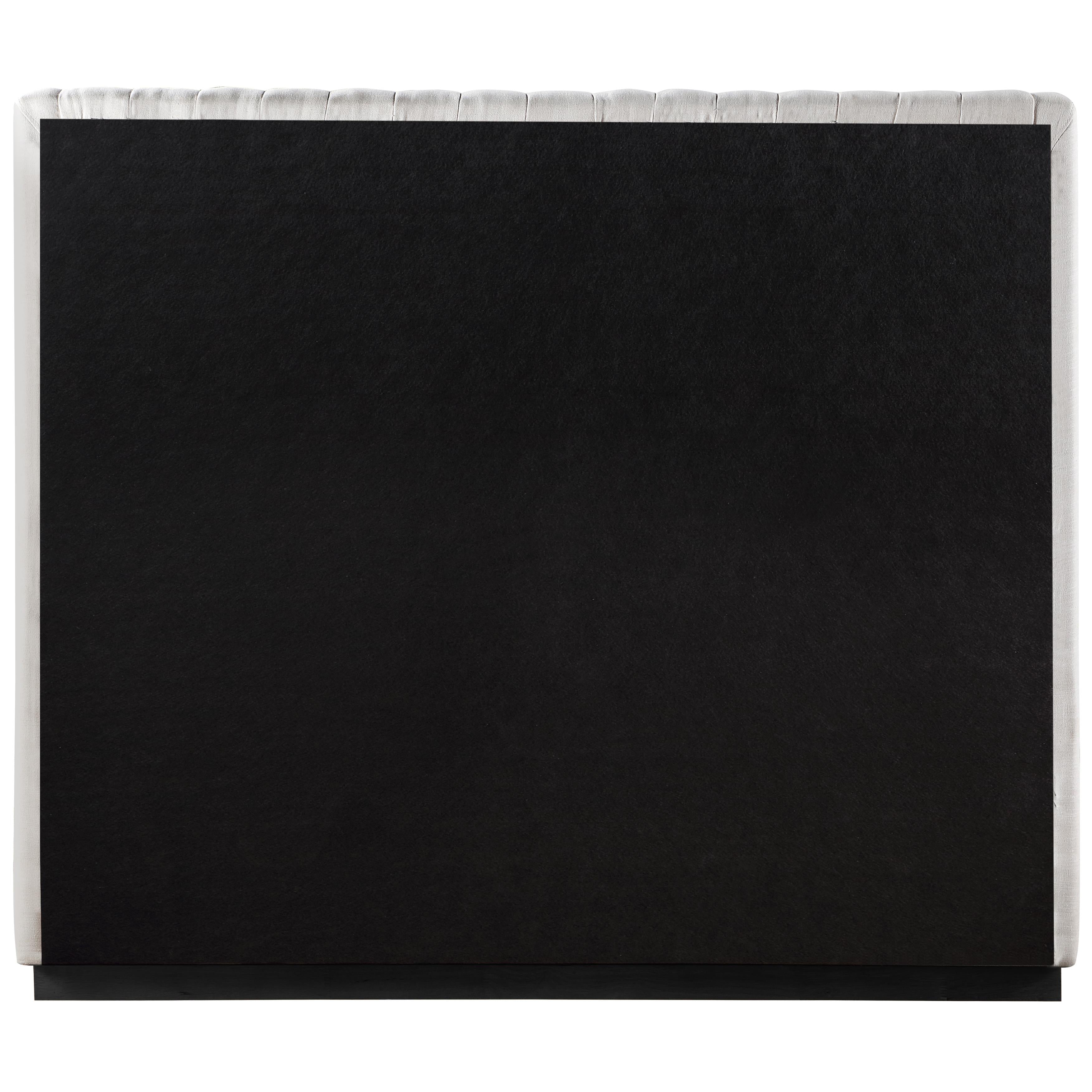 Meridian Logan Beige Linen Textured Fabric Full Bed