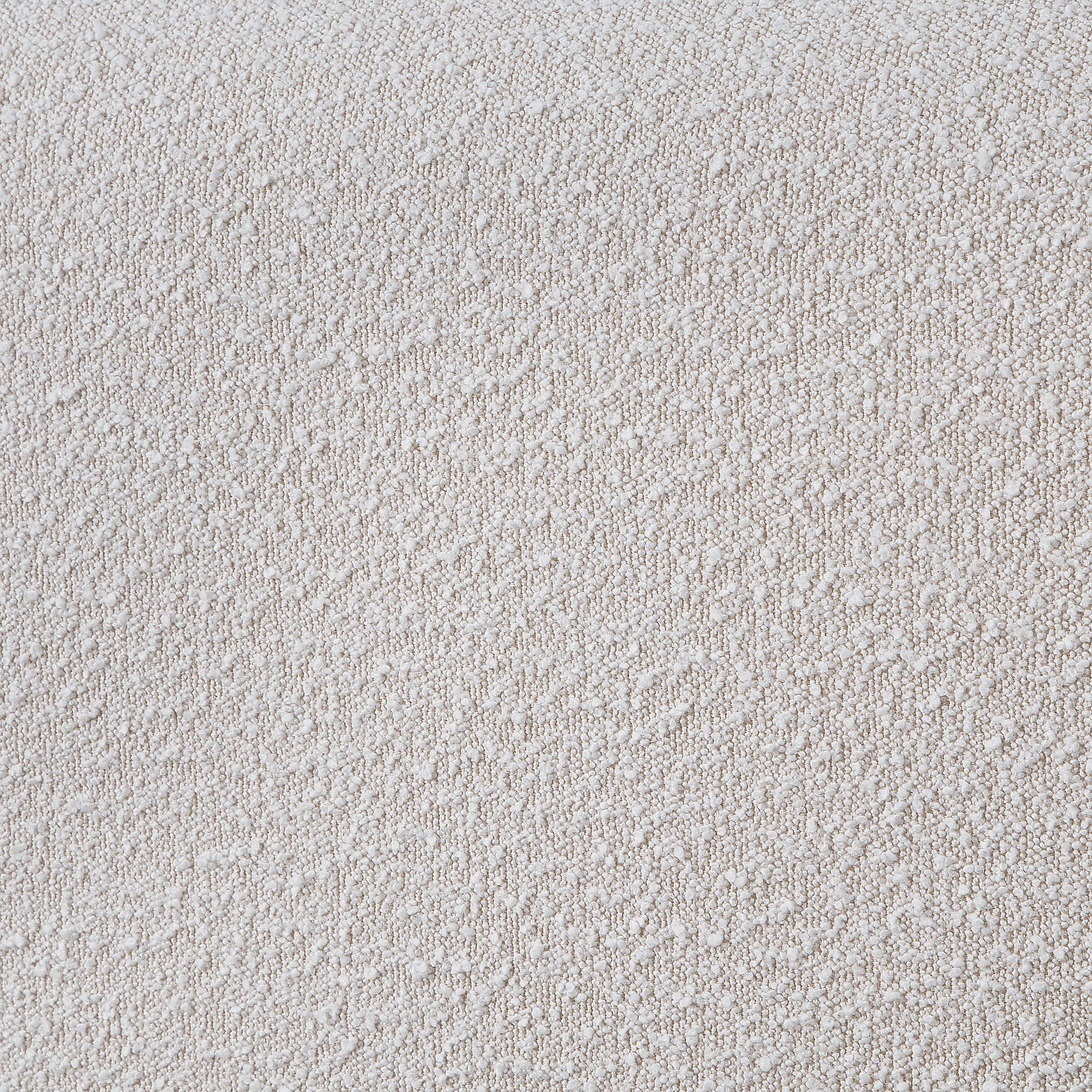 Meridian Nash Cream Boucle Fabric Queen Bed