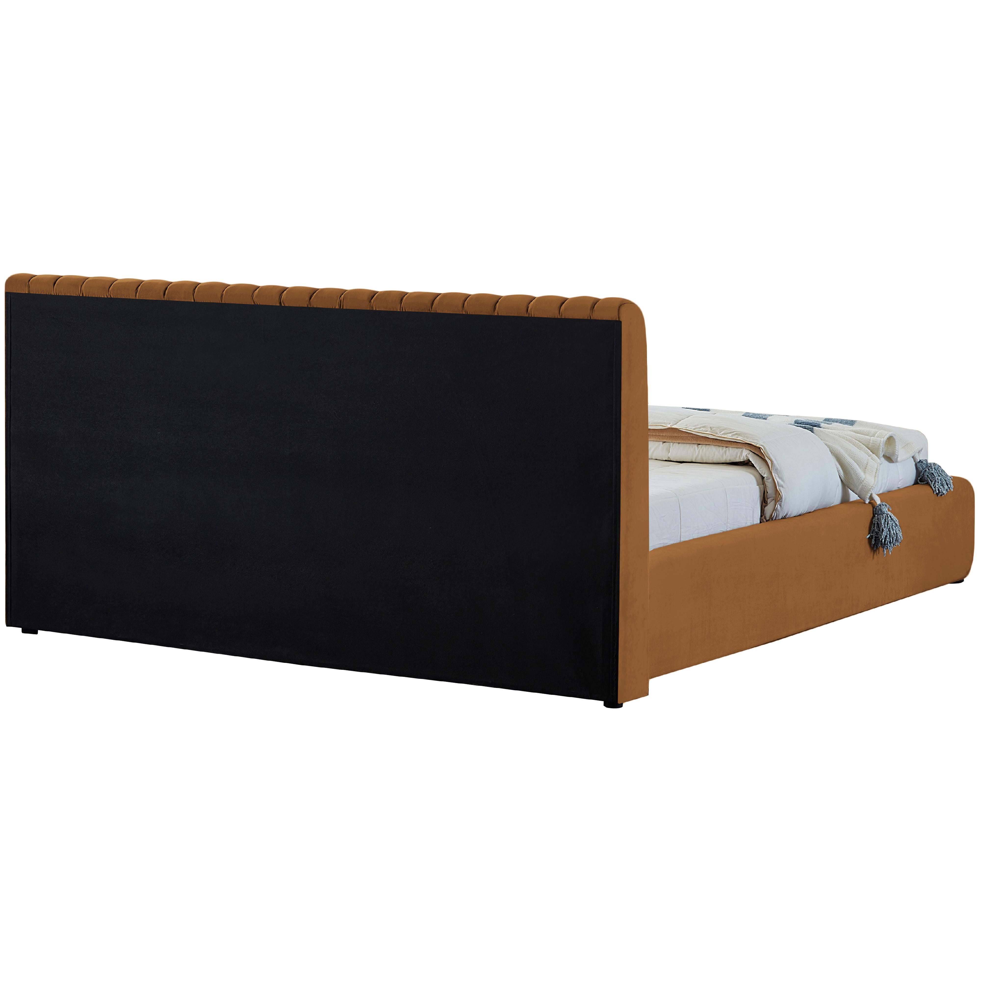 Meridian Nico Saddle Velvet King Bed