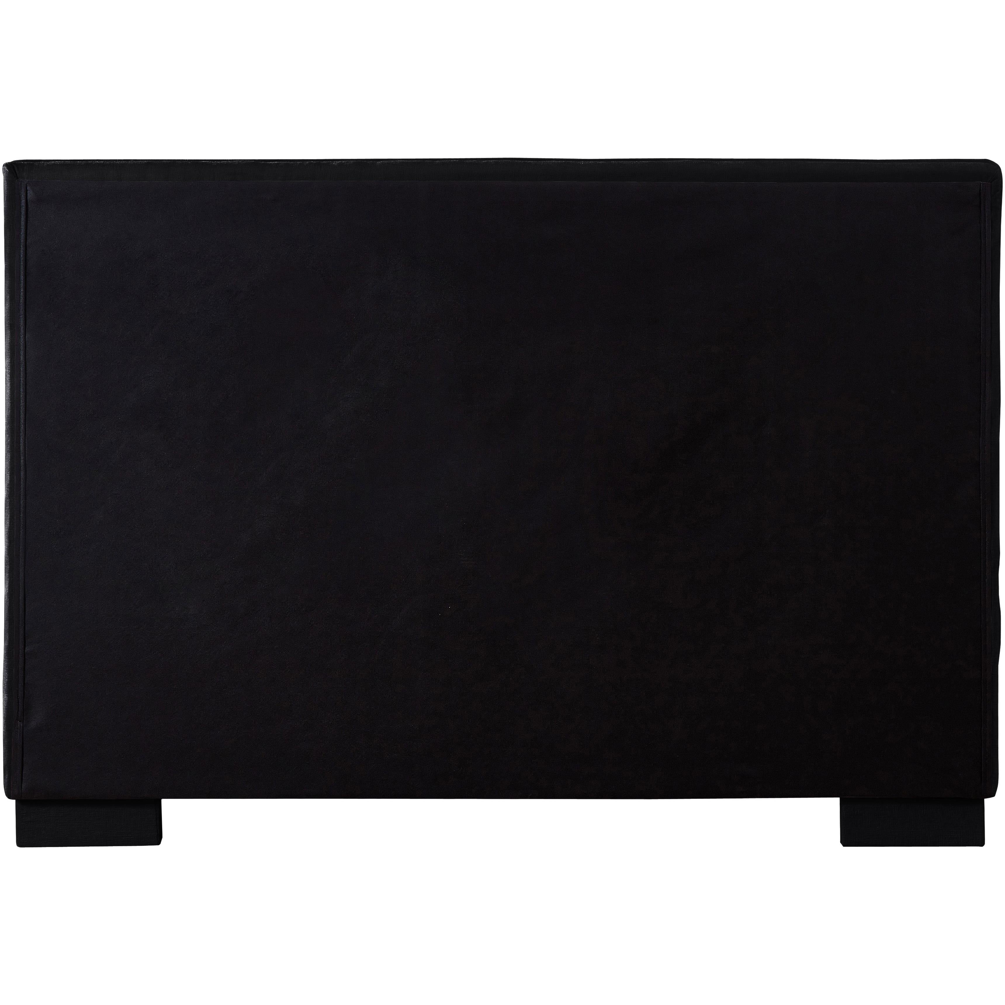 Meridian Paxton Black Chenille Fabric Full Bed (3 Boxes)