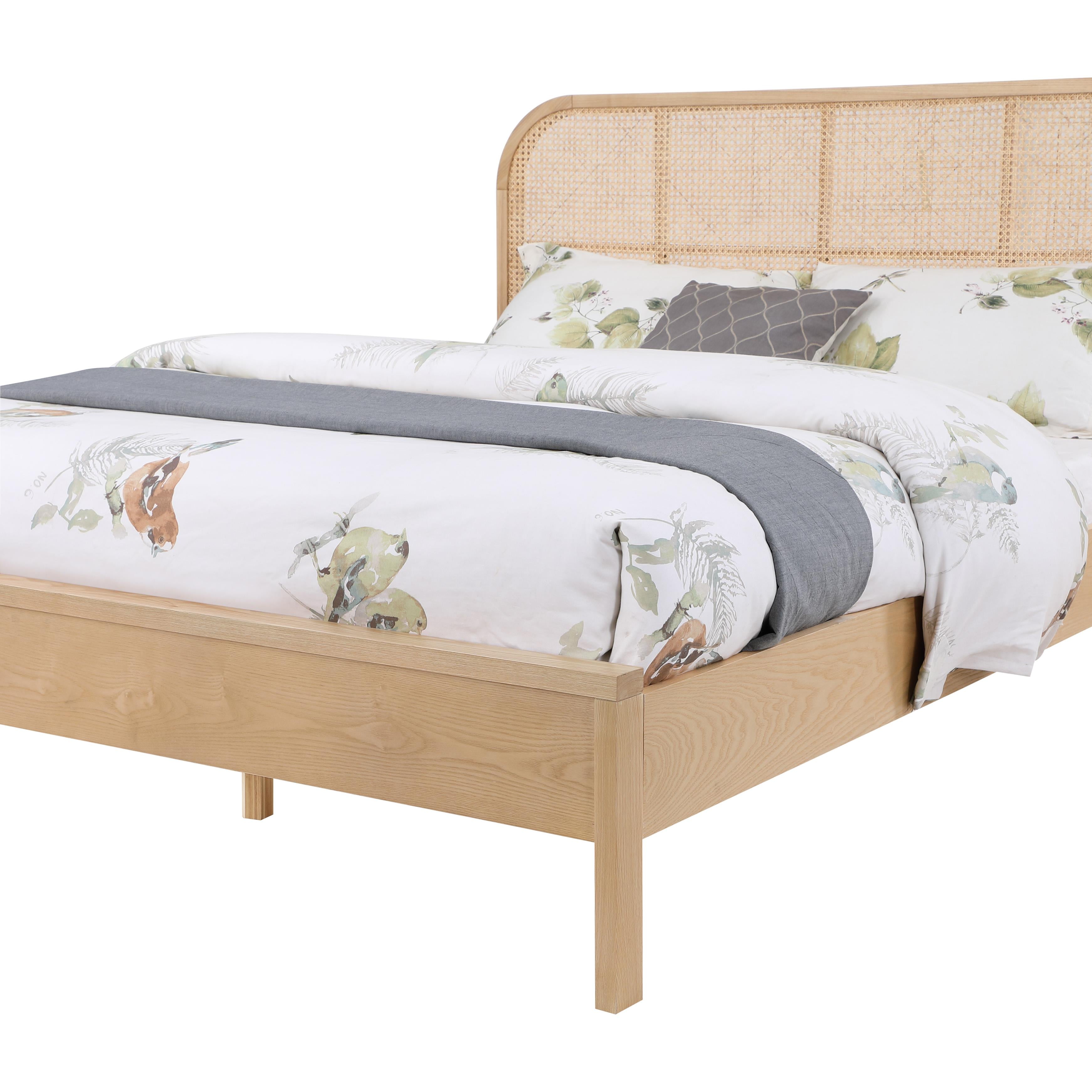 Meridian Siena Natural Ash Wood Full Bed (3 Boxes)
