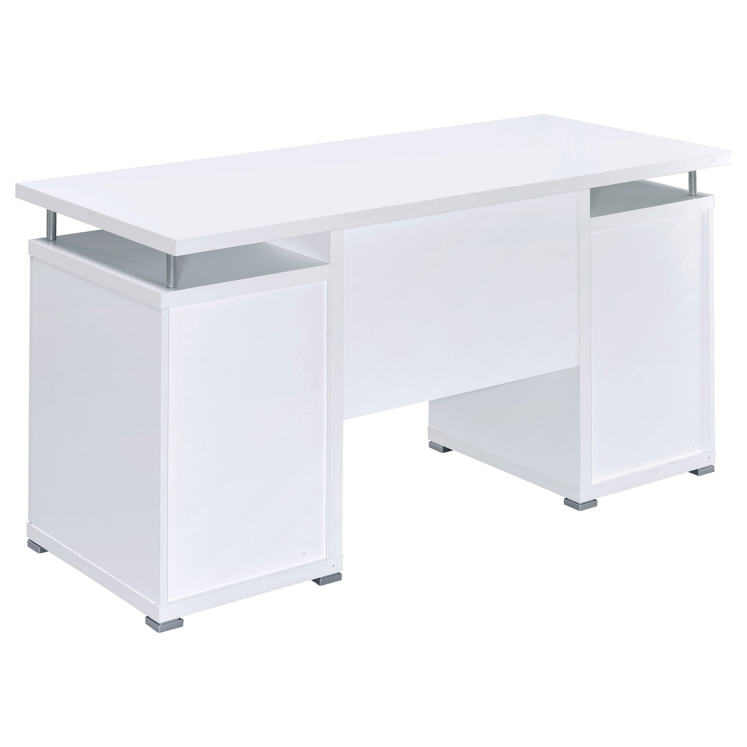 Tracy 55-inch 2-drawer Office Computer Desk Cappuccino