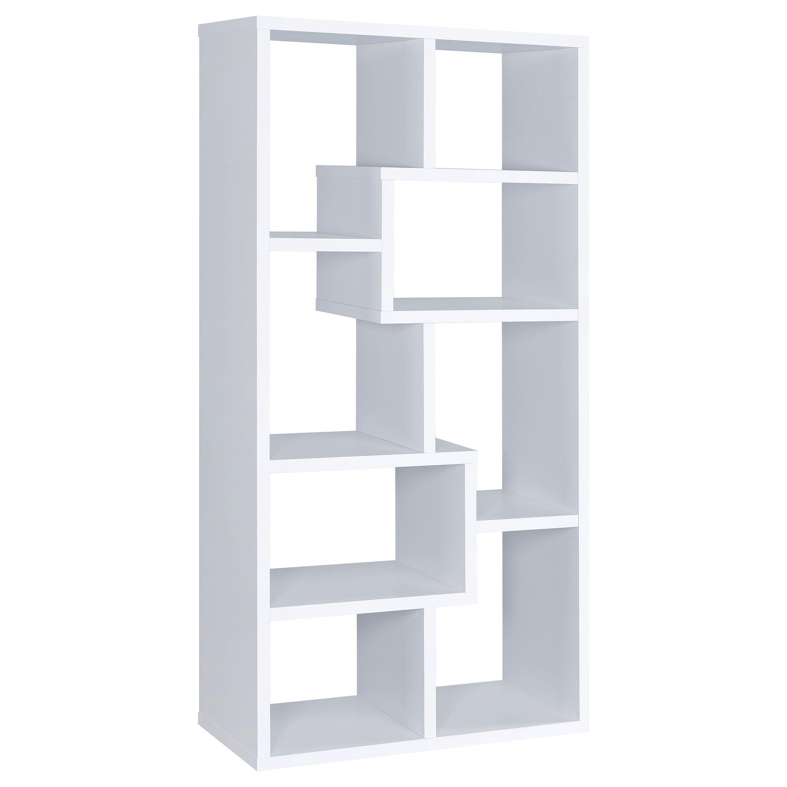 Theo 71-inch 7-shelf Bookshelf Cappuccino