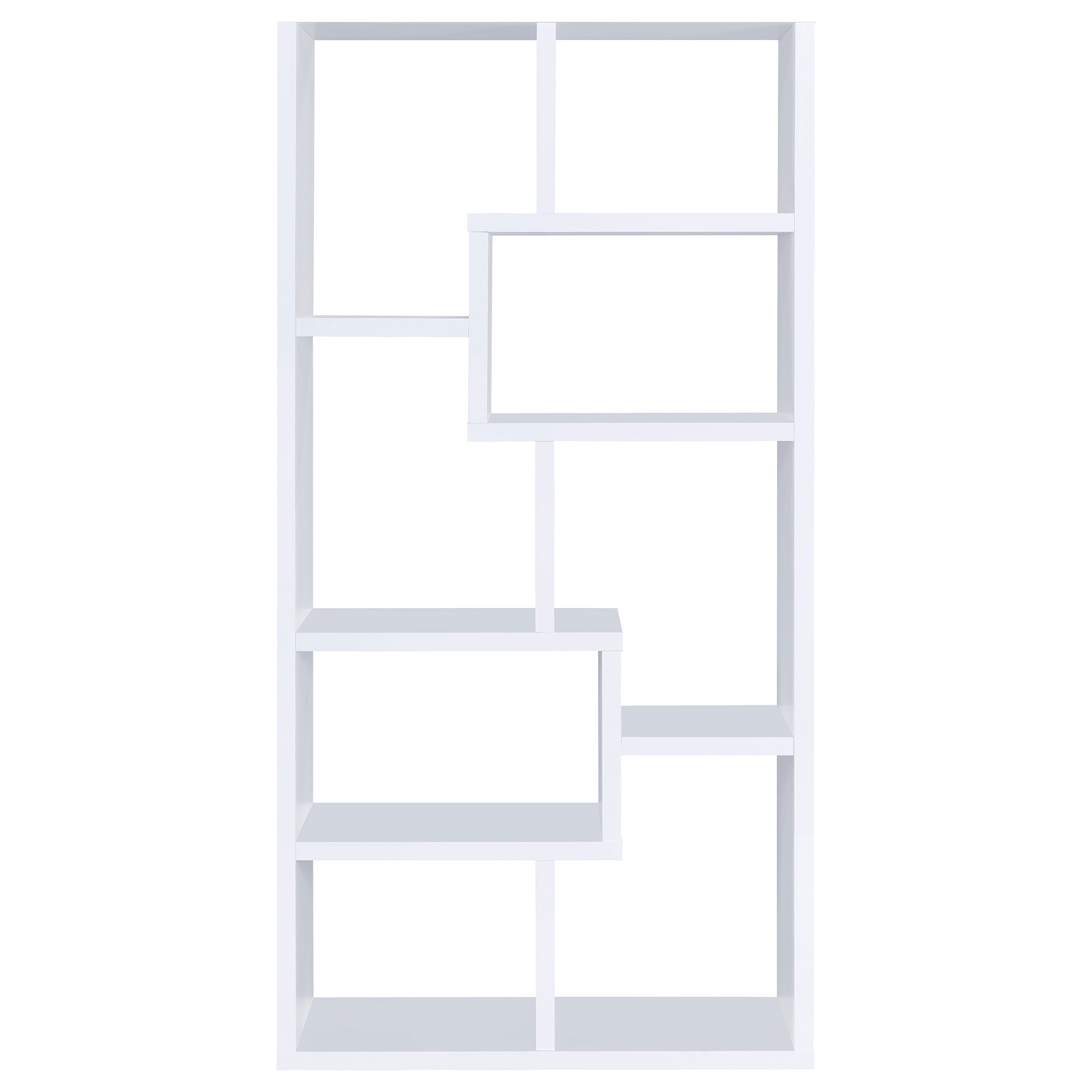 Theo 71-inch 7-shelf Bookshelf Cappuccino