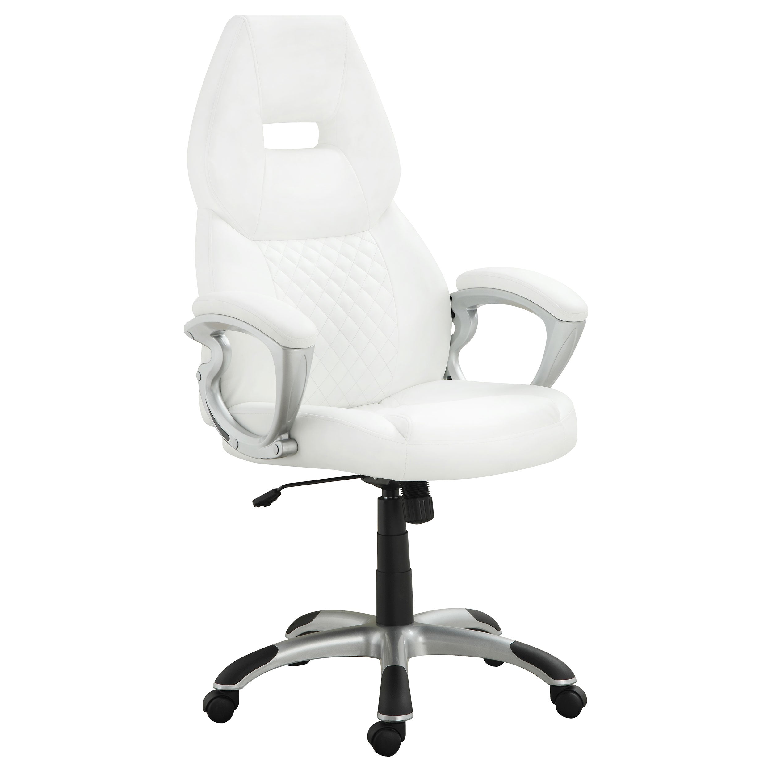 Bruce Upholstered Adjustable Home Office Desk Chair Black