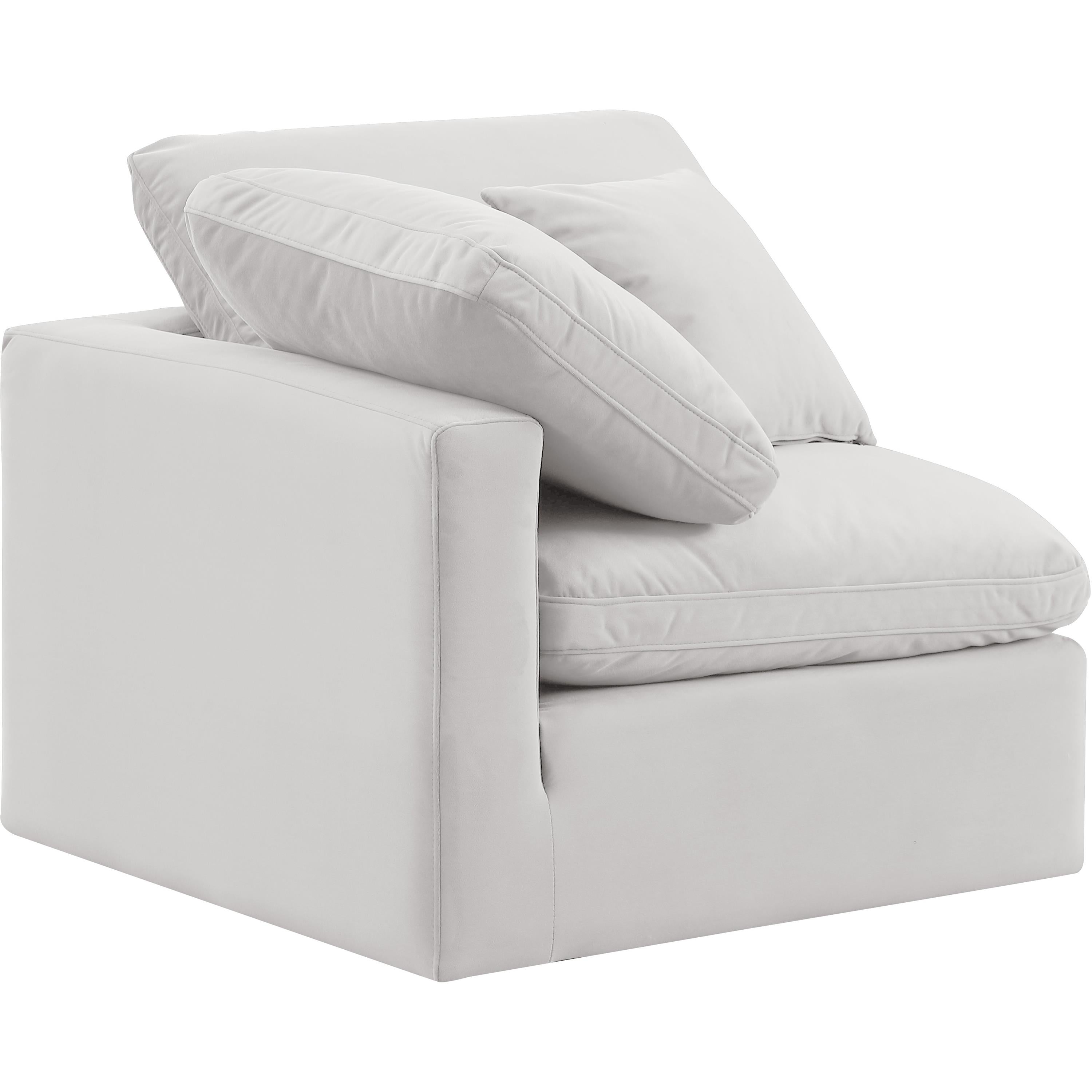 Meridian Indulge Cream Velvet Corner Chair