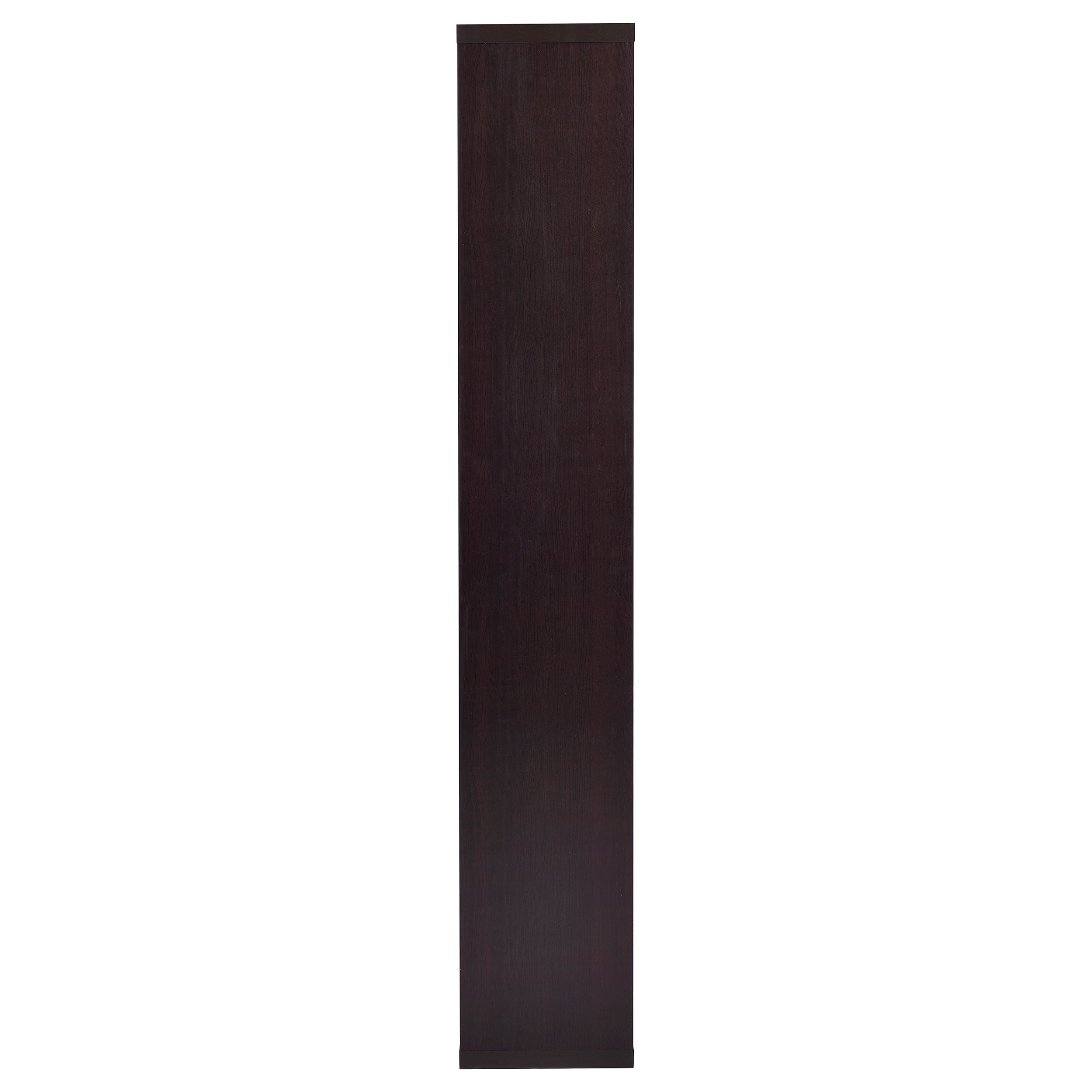 Theo 71-inch 7-shelf Bookshelf Cappuccino