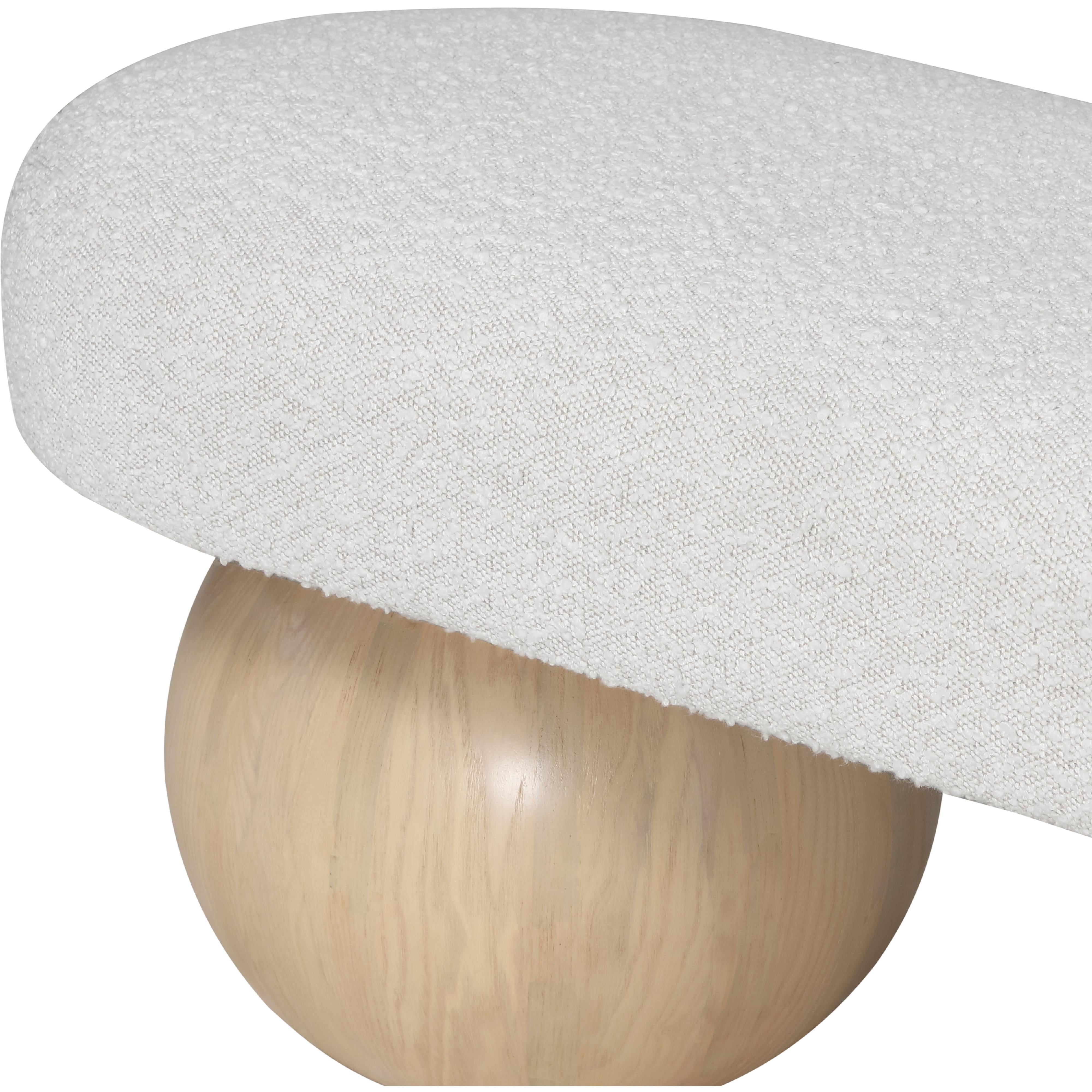 Meridian Bowie Cream Bench