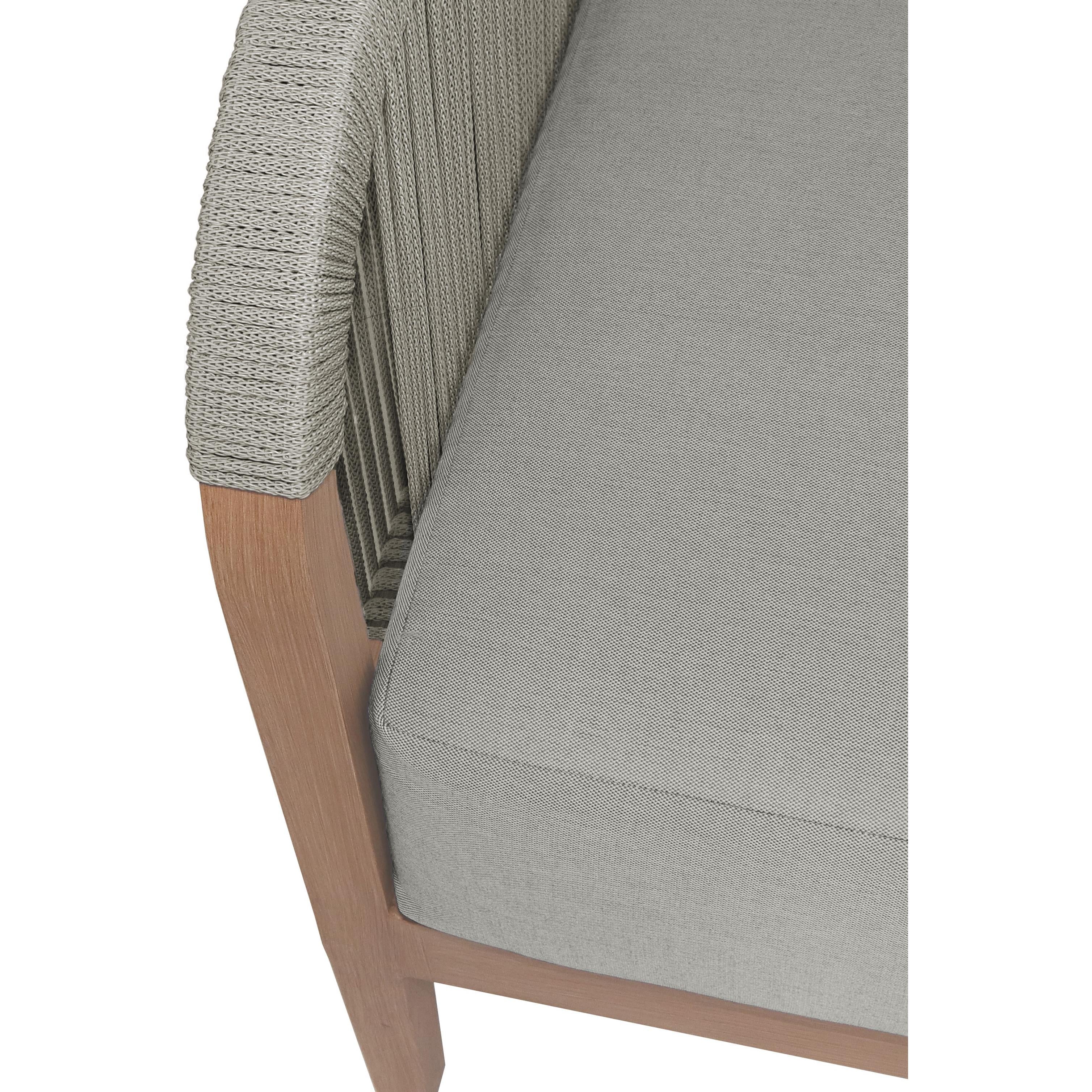 Meridian Maui Grey Water Resistant Fabric Outdoor Patio Loveseat