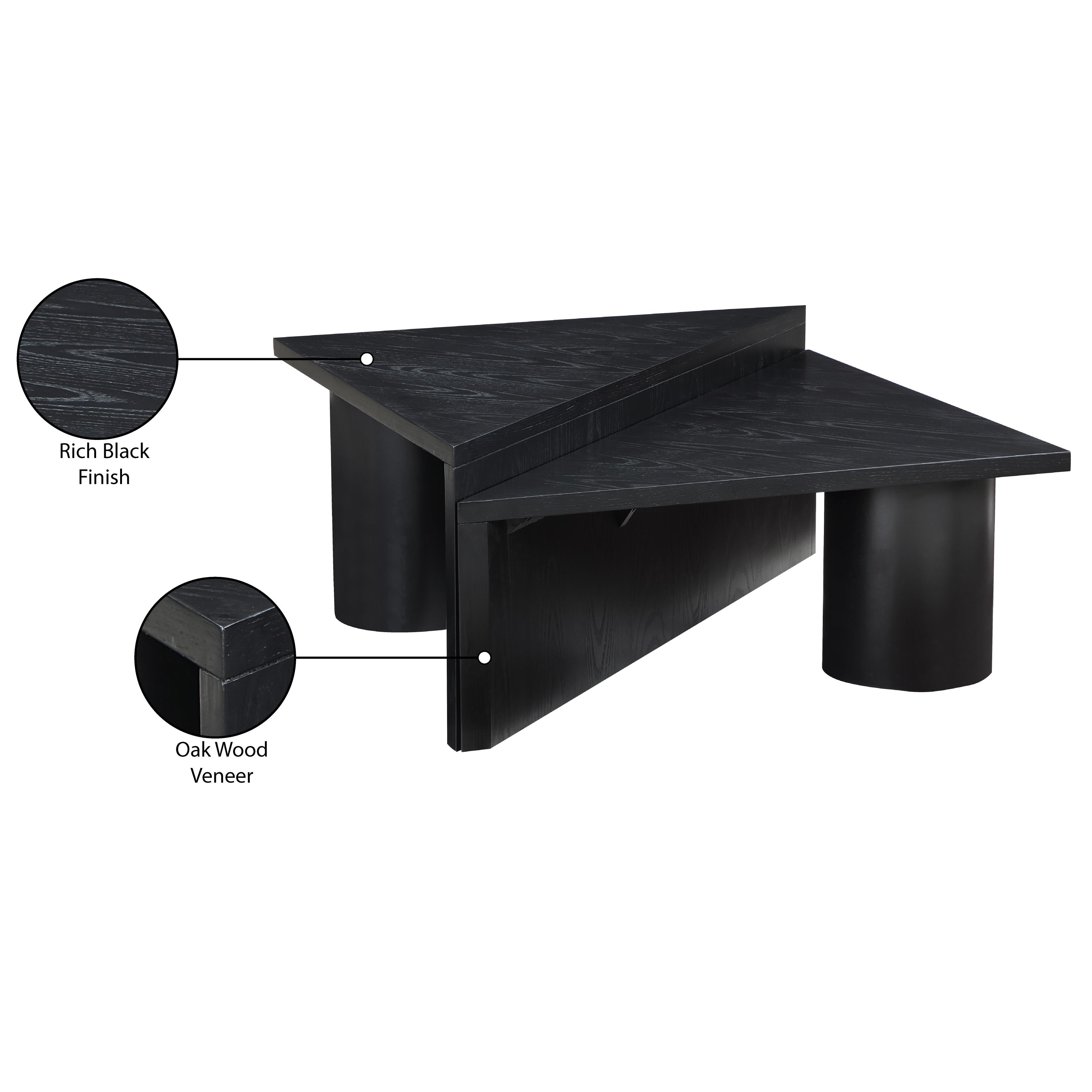 Meridian Pavillion Black Coffee Table