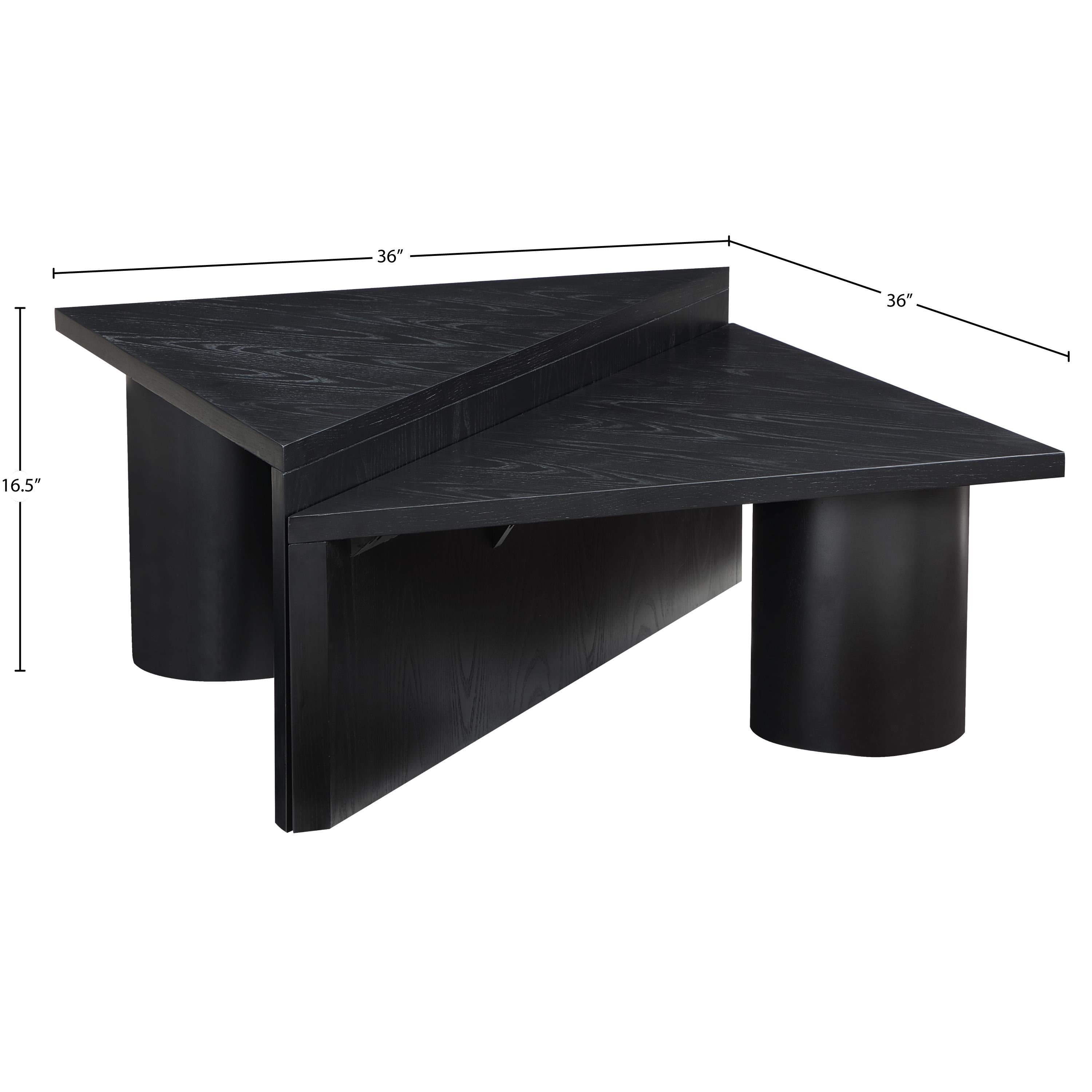 Meridian Pavillion Black Coffee Table