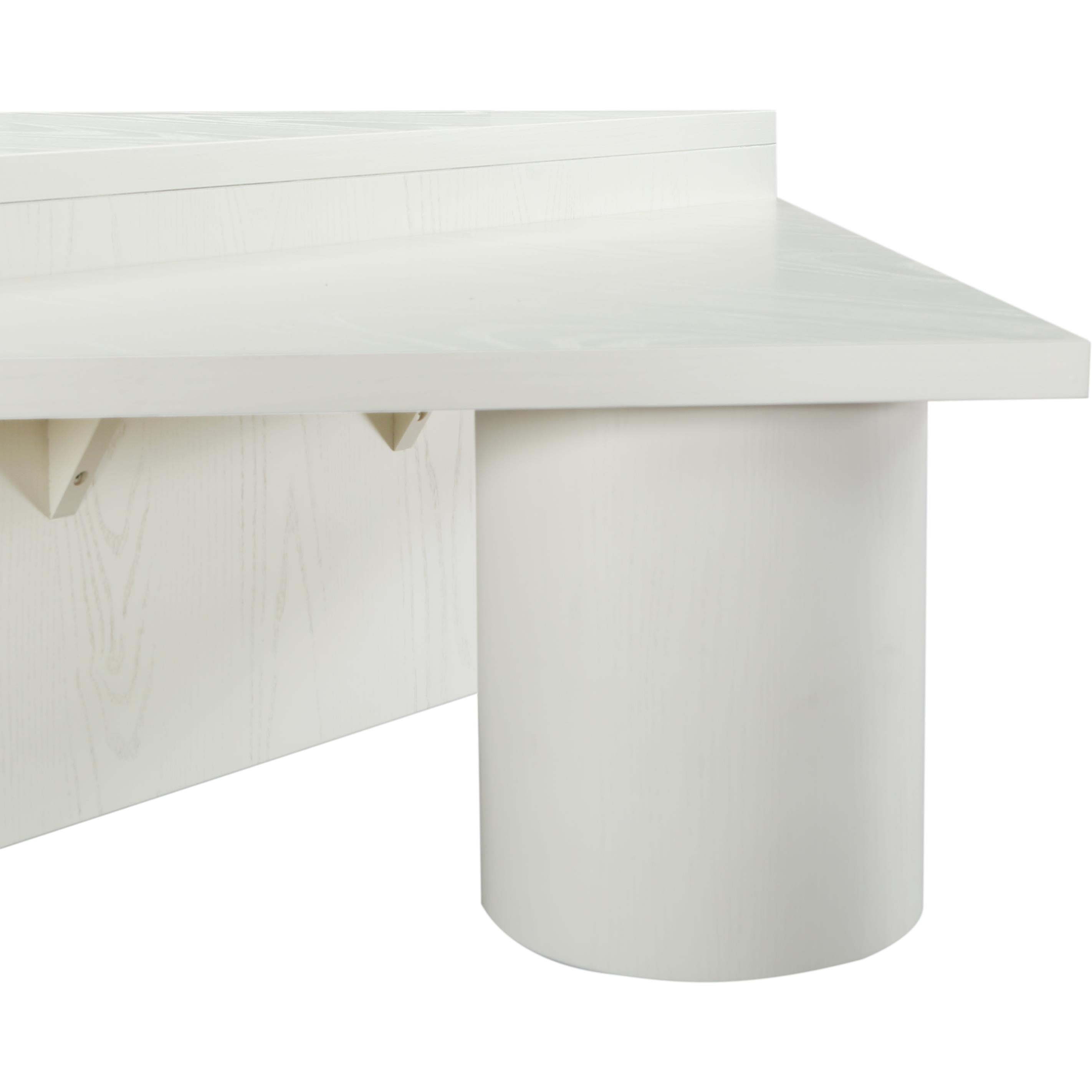 Meridian Pavillion White Coffee Table
