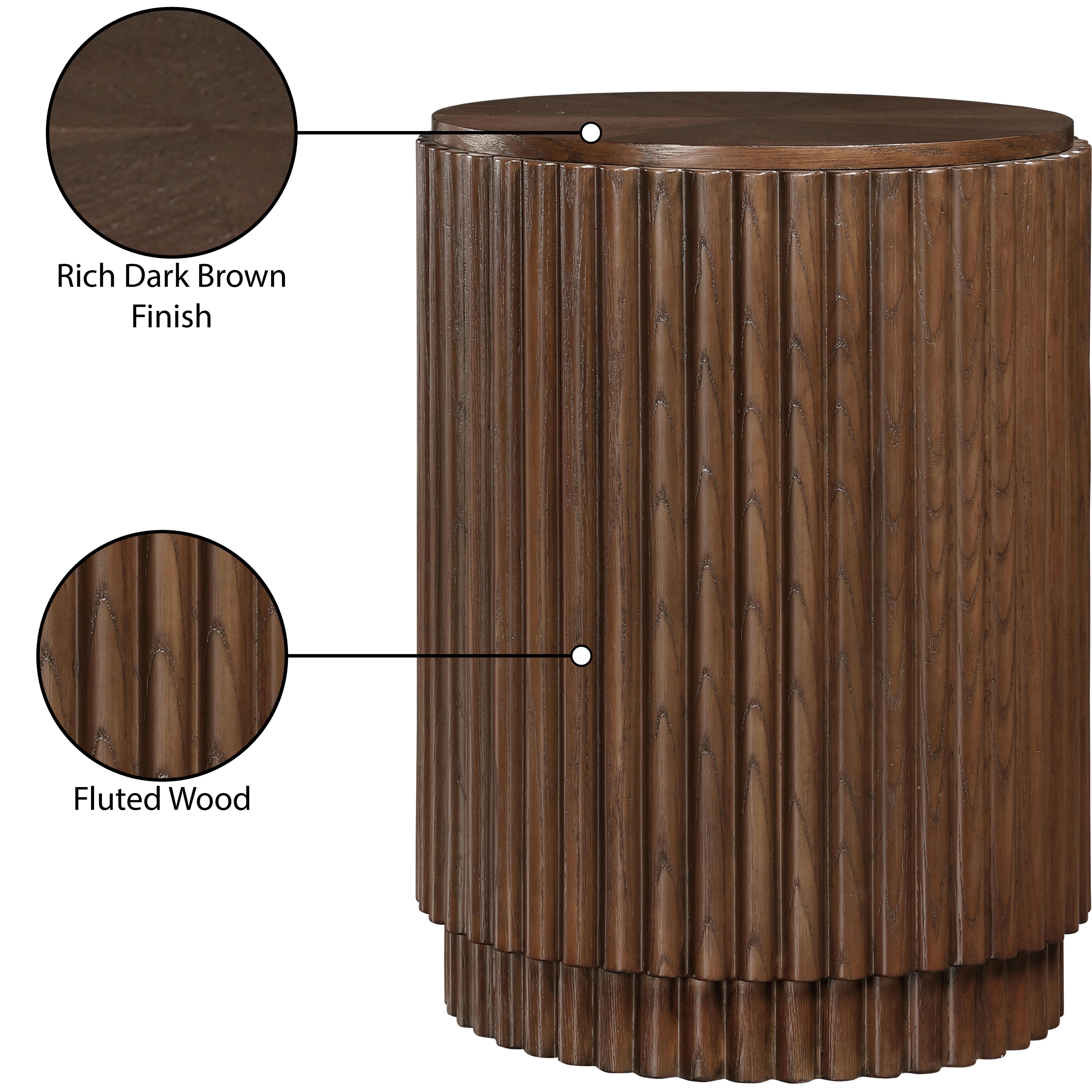 Meridian Ronin Brown End Table