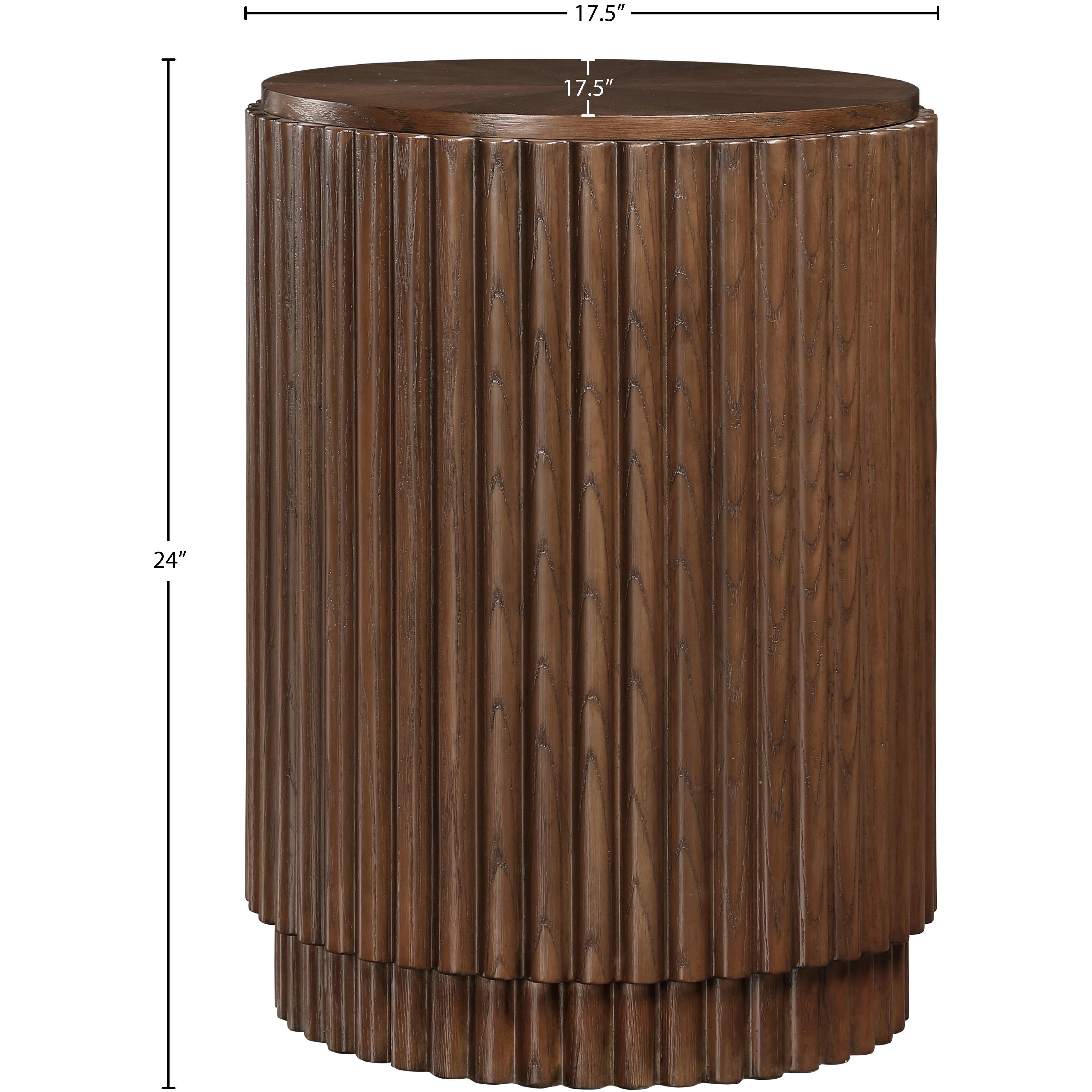 Meridian Ronin Brown End Table