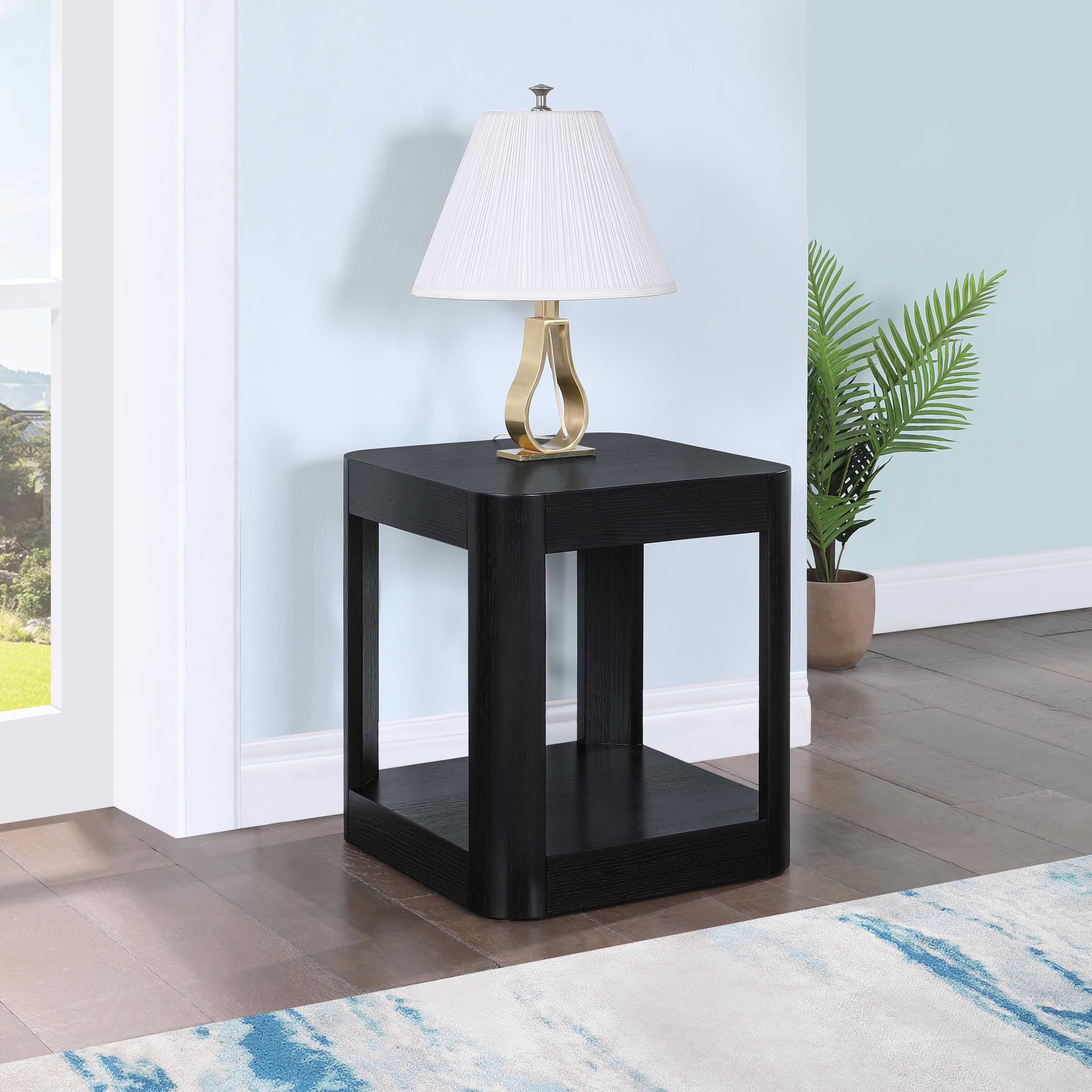 Meridian Reeves Black End Table