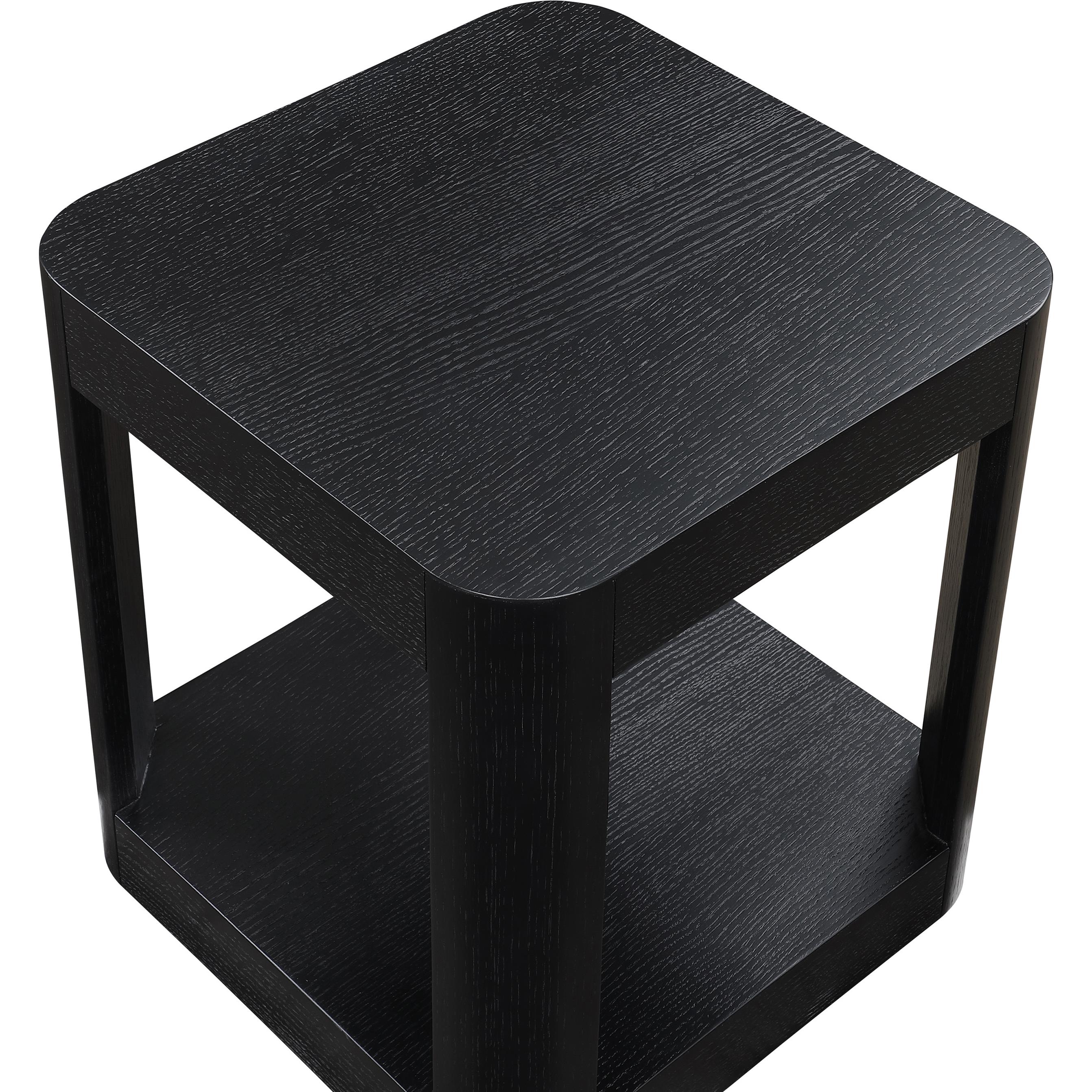 Meridian Reeves Black End Table