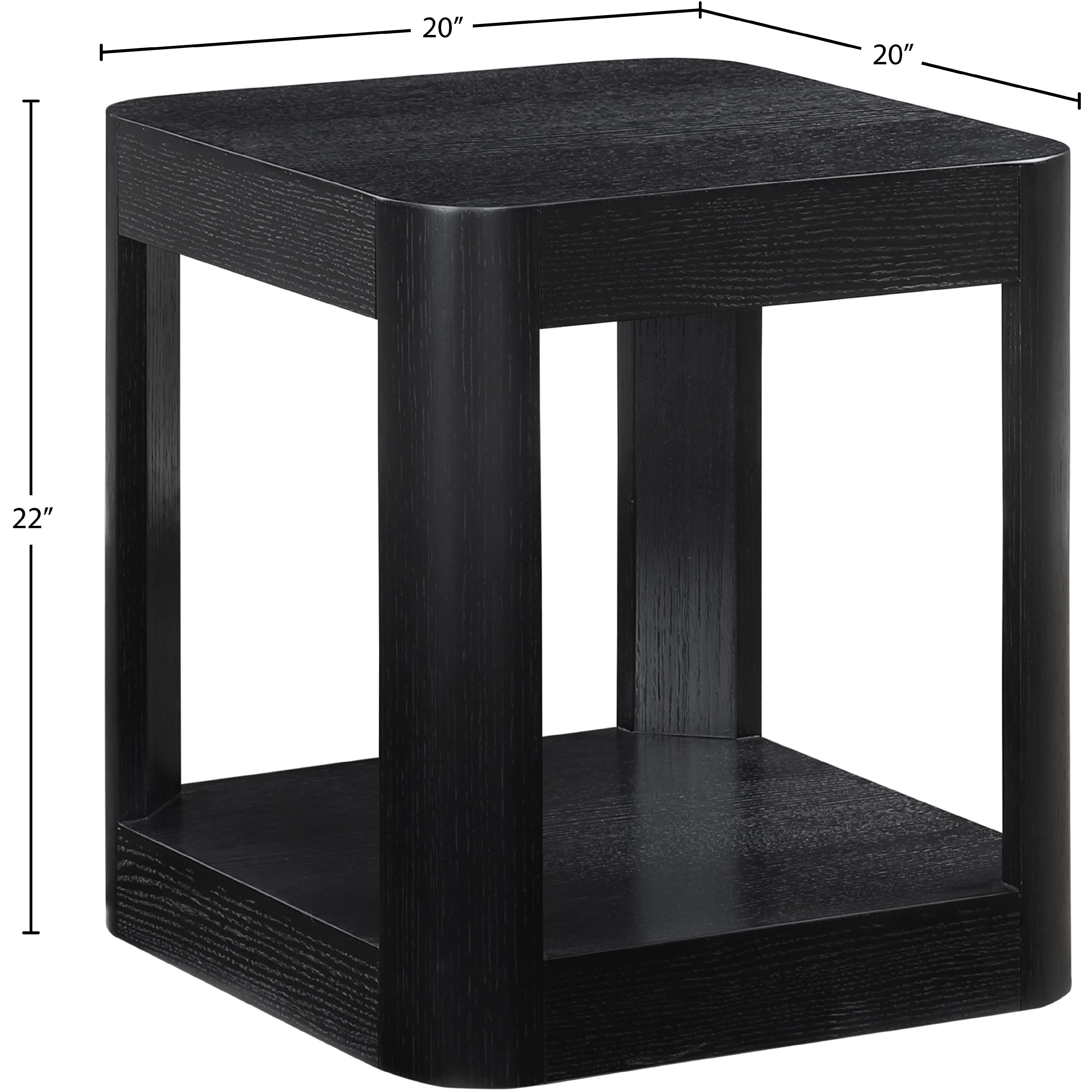 Meridian Reeves Black End Table