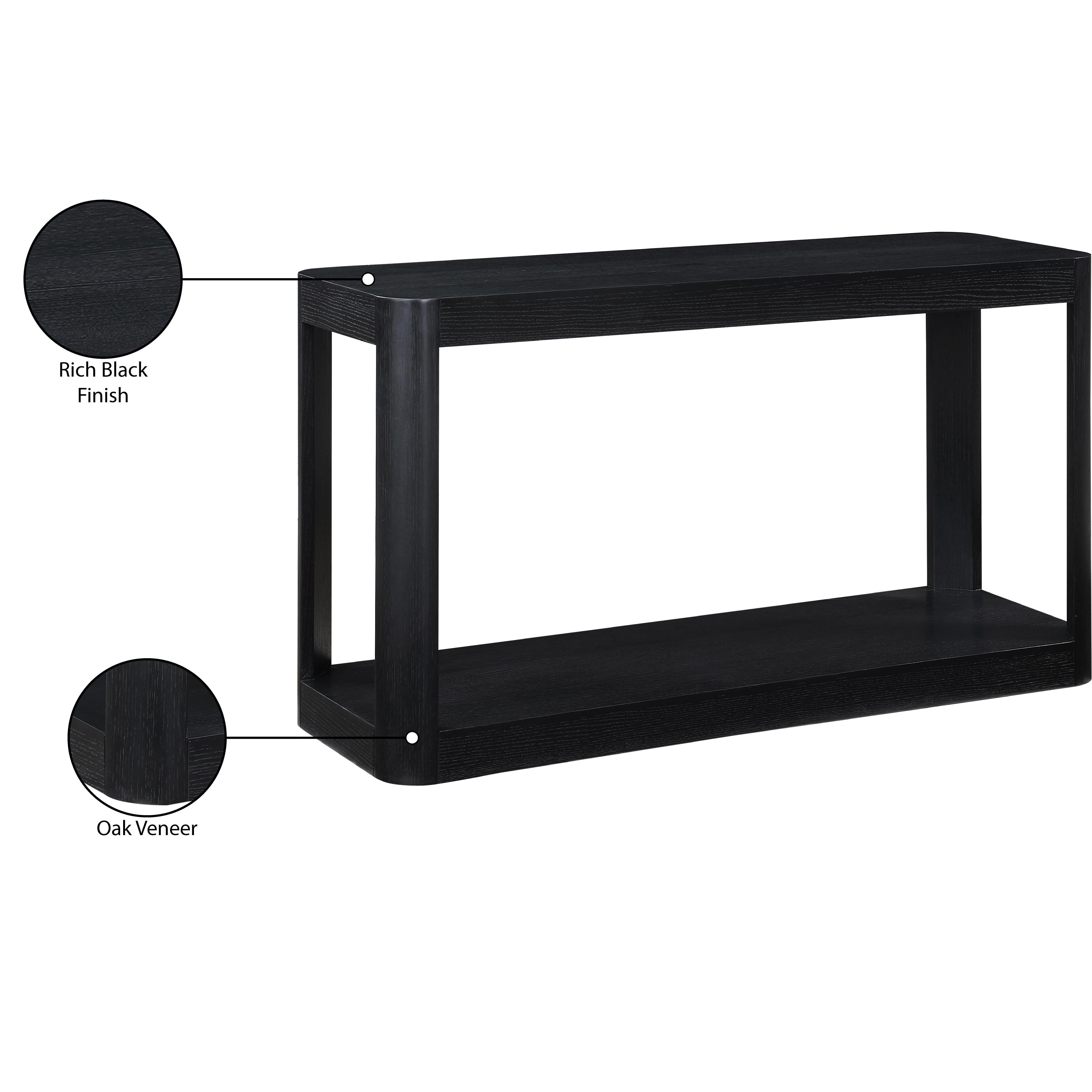 Meridian Reeves Black Console Table