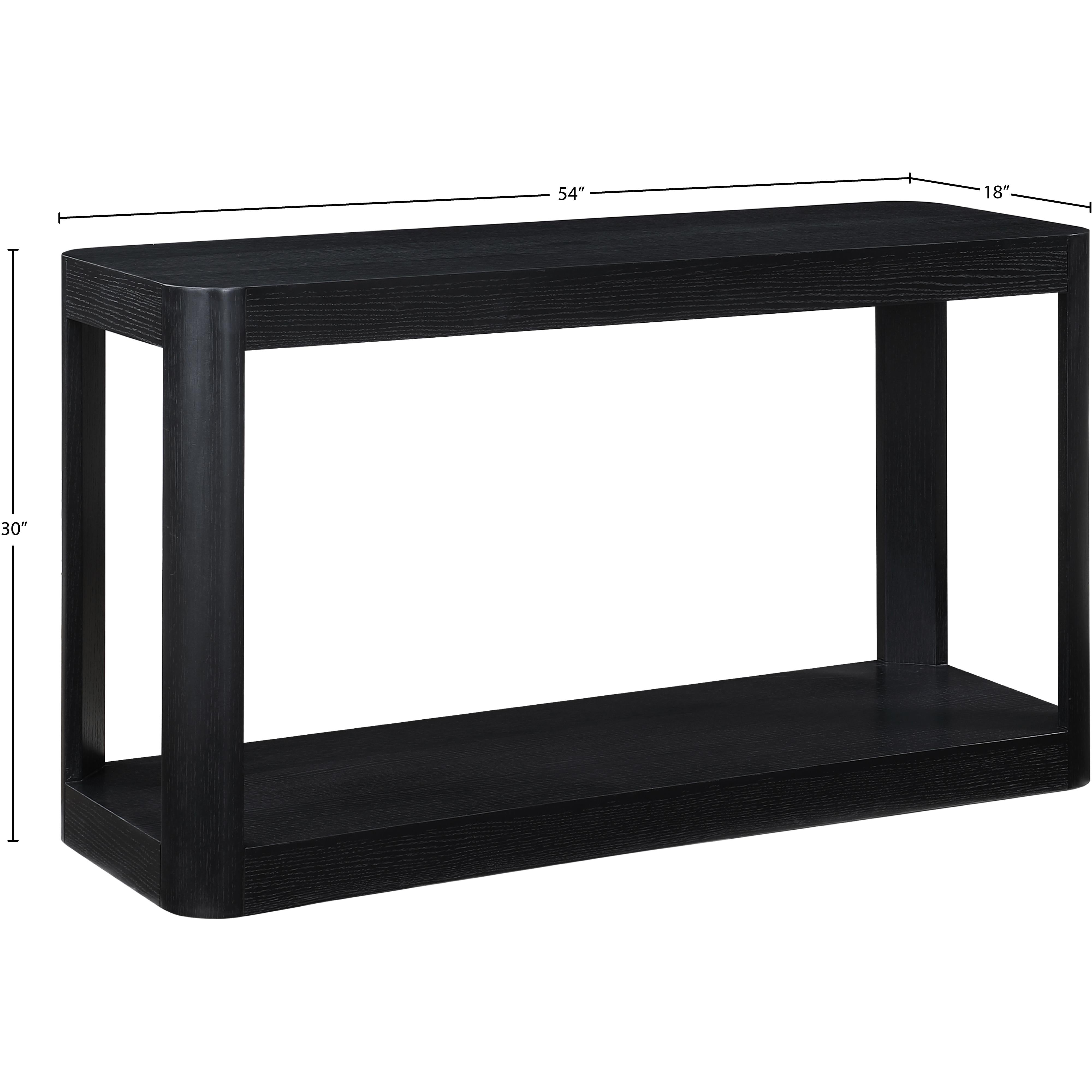 Meridian Reeves Black Console Table